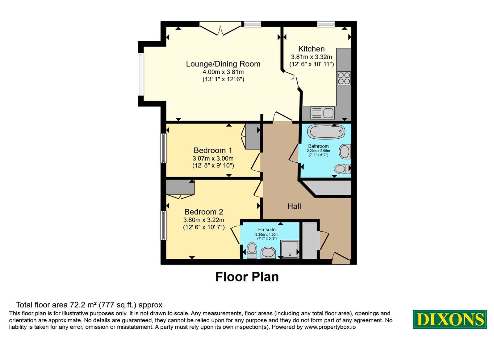 Flat 3, Millway Lodge,, Woodland Drive, Alcester floorplan