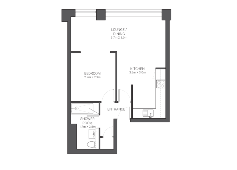 Q179, UNCLE Manchester, 65 Granby Row, Manchester floorplan