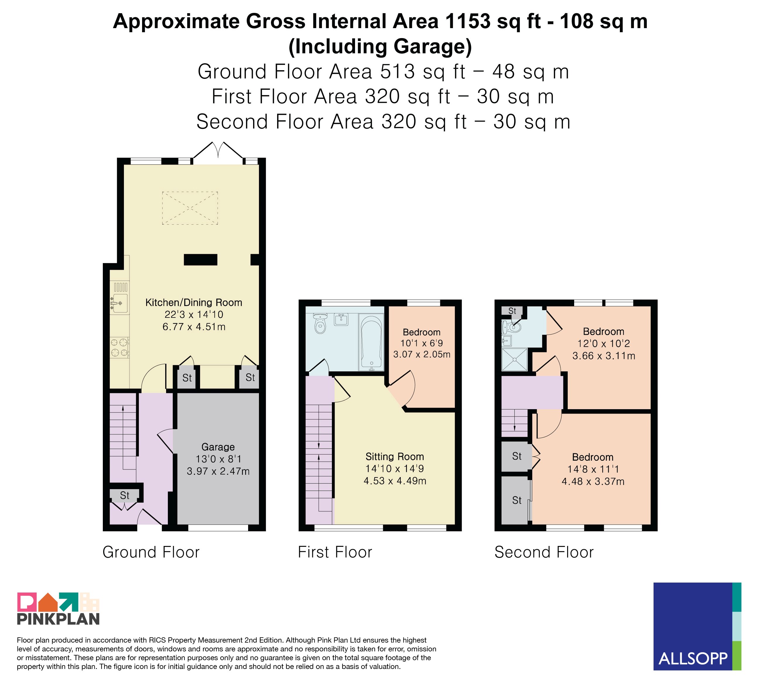14, Aplins Close, Harpenden floorplan