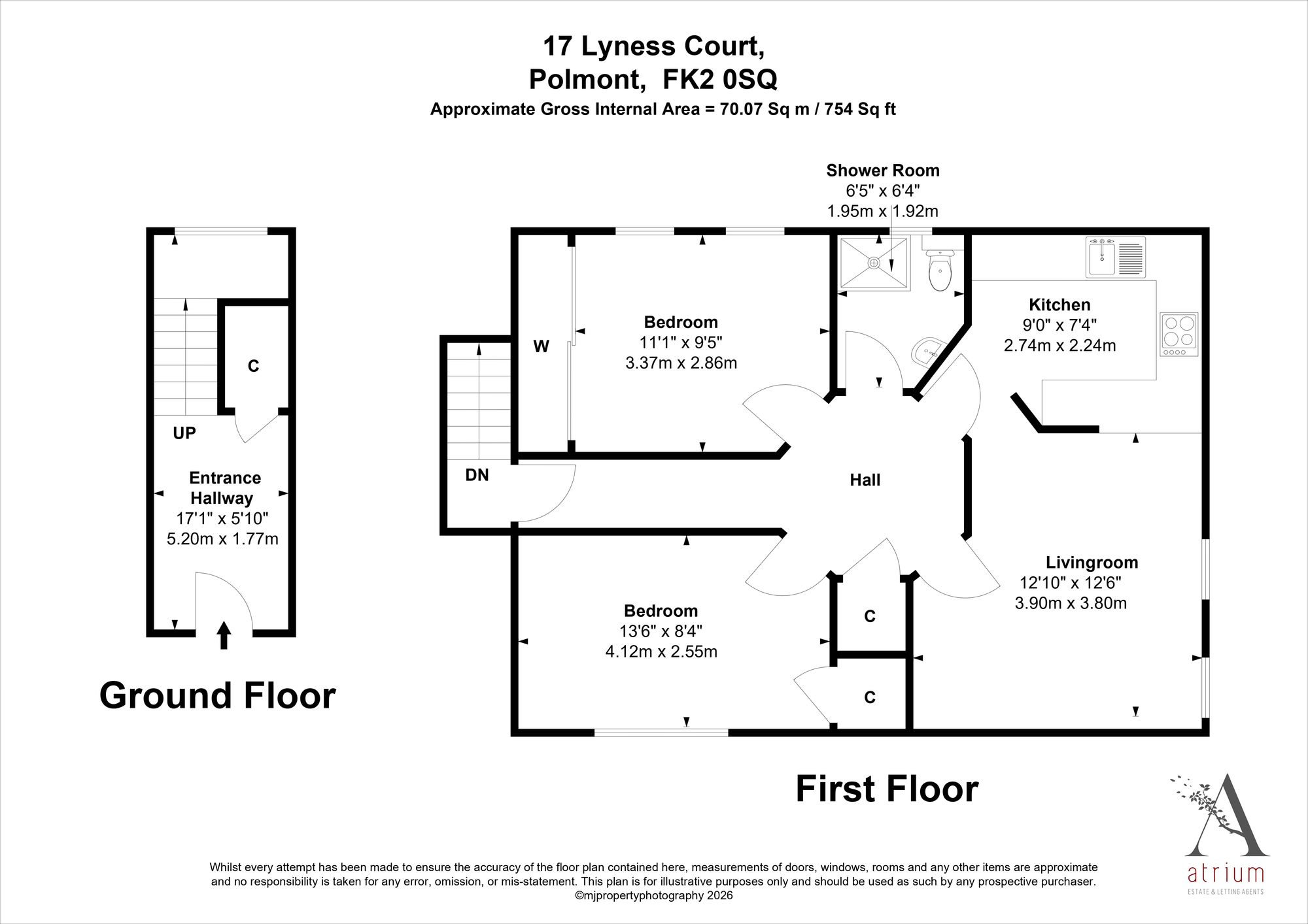 17 Lyness Court Millfield Drive, Falkirk floorplan