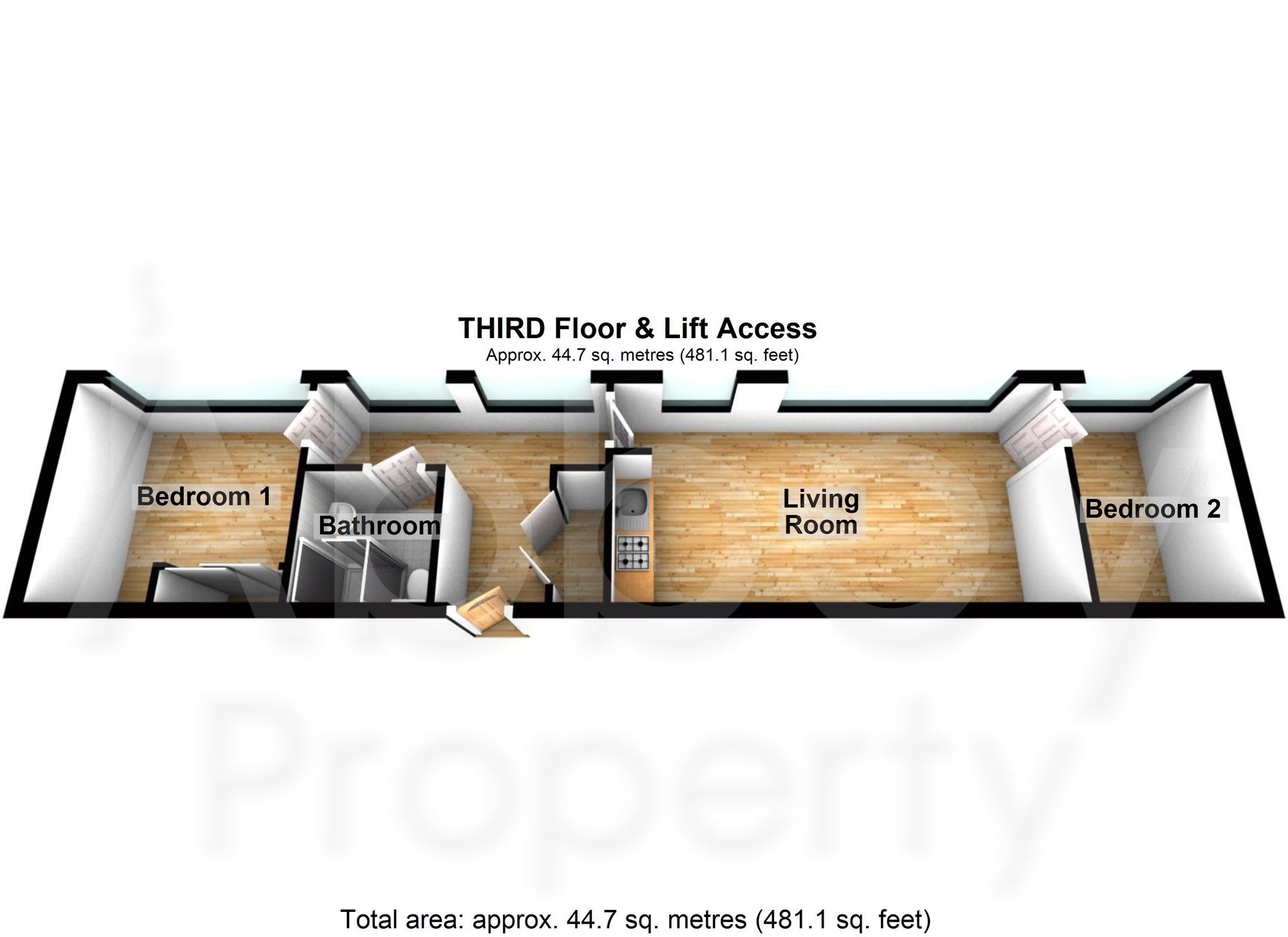 Flat 67, Arrowhead House Laporte Way, Luton floorplan