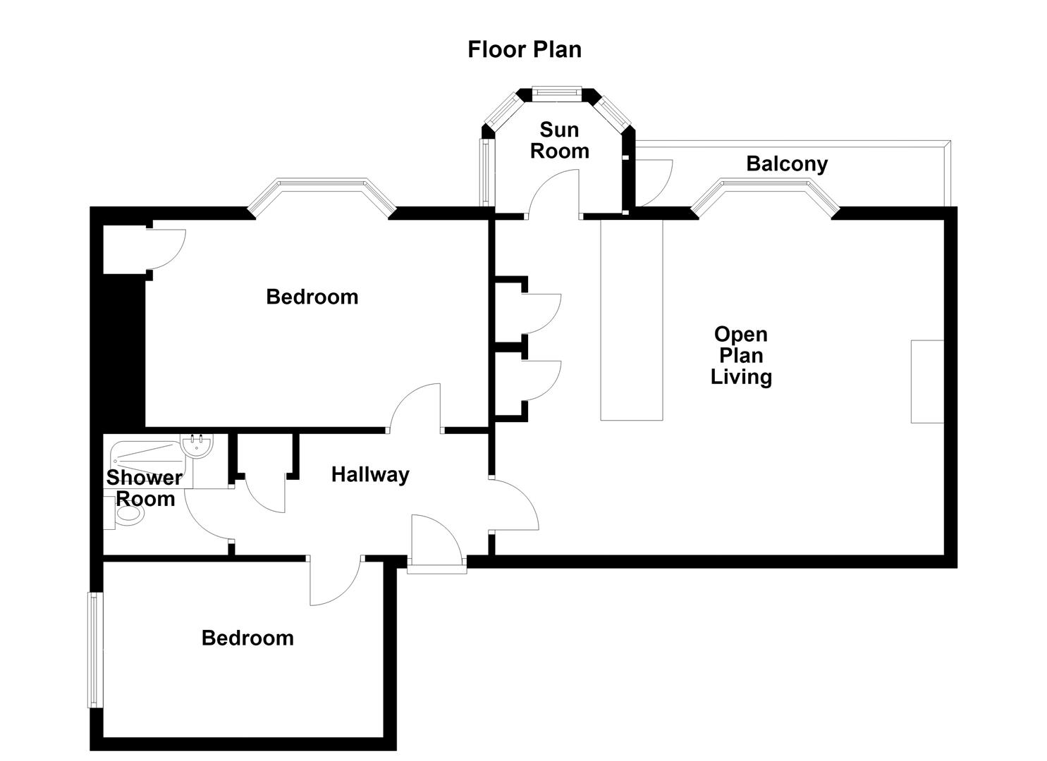 Apt 2, Duncan House, Saltash floorplan