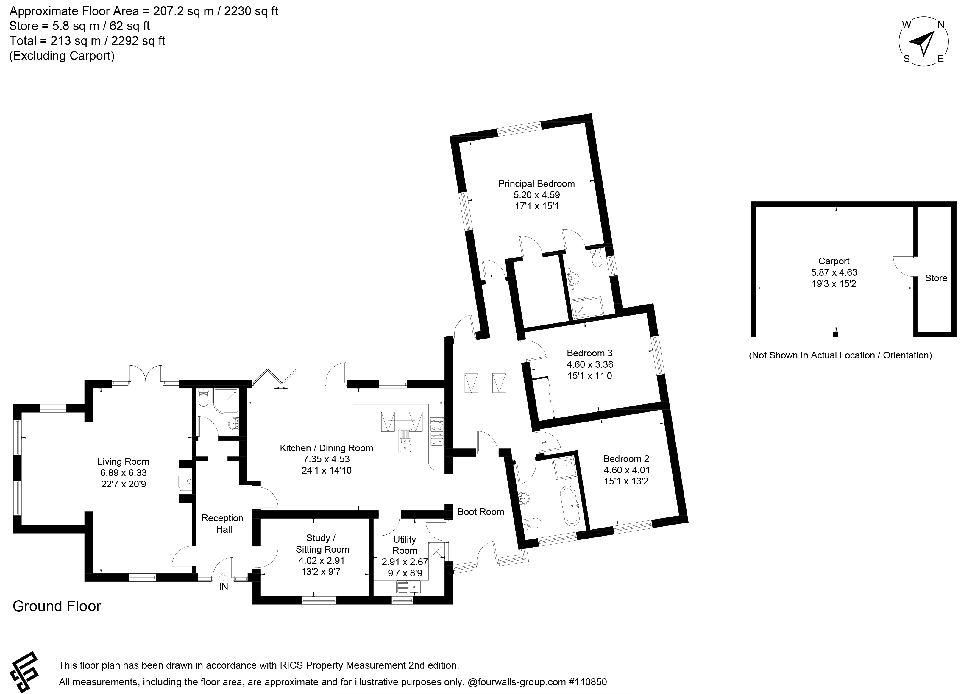 Abbots Mead,, Chilbolton, Hampshire floorplan