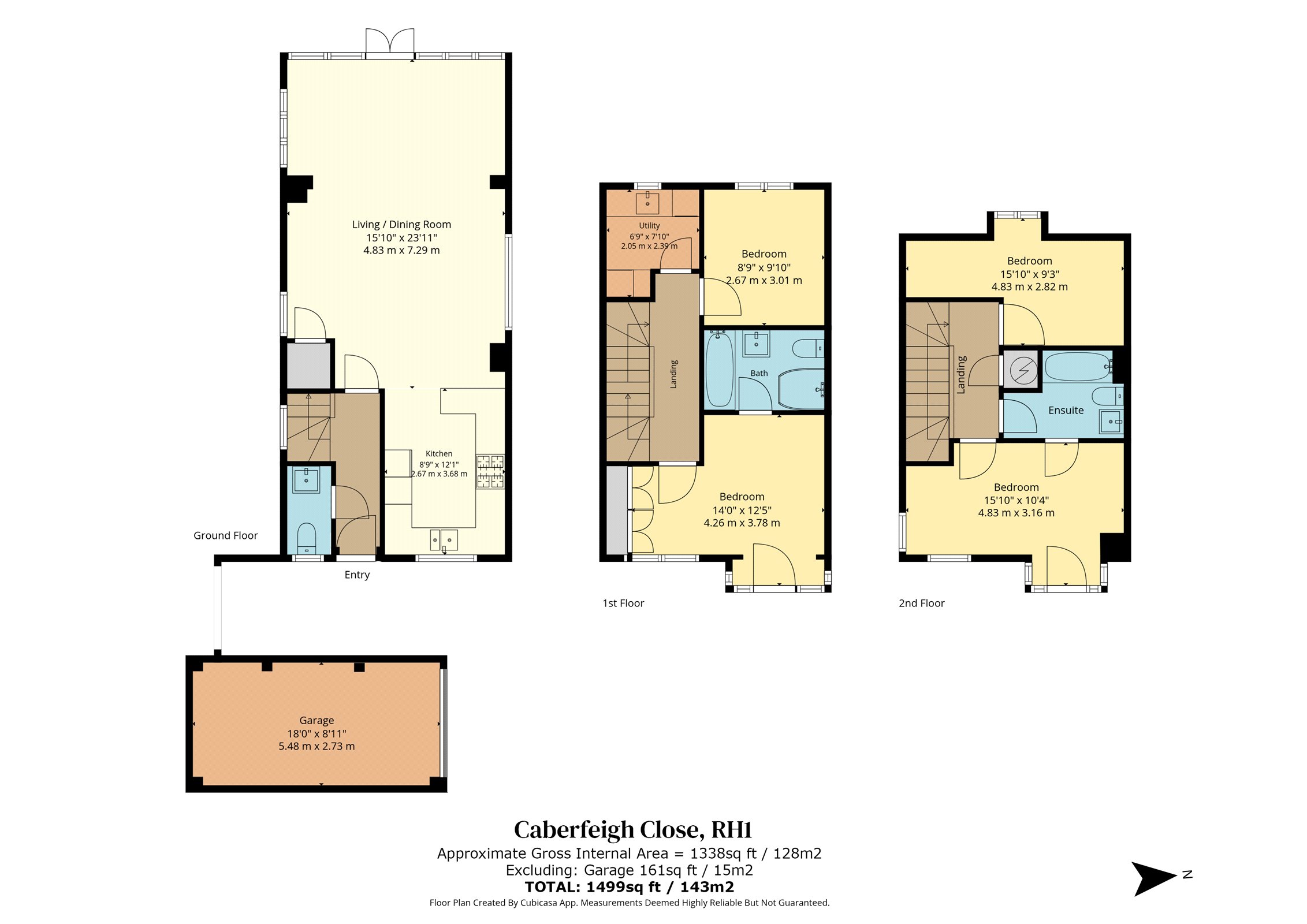 43, Caberfeigh Close, Surrey floorplan