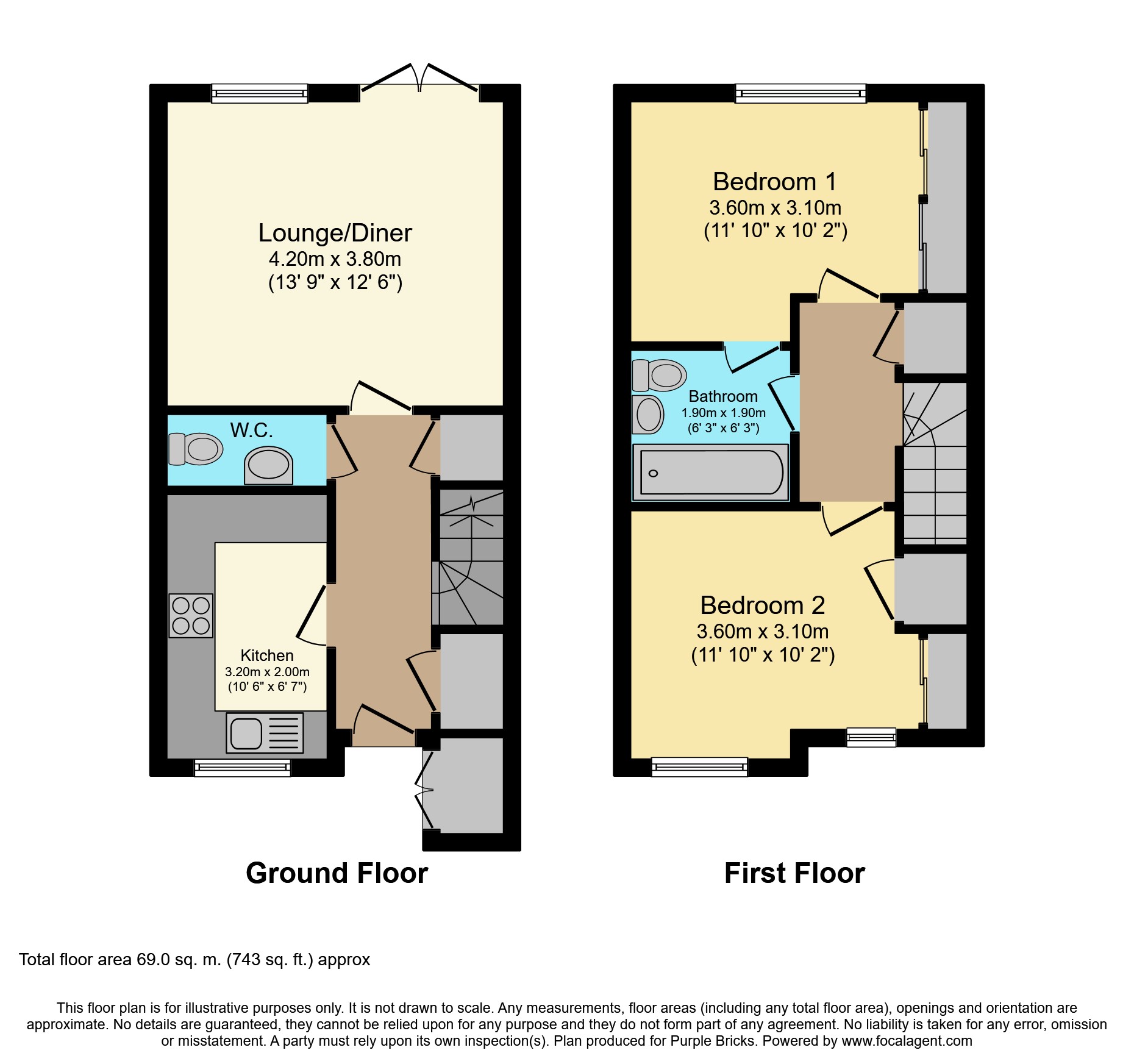 2 Bedrooms Terraced house for sale in Bartlett Place, High Wycombe HP12
