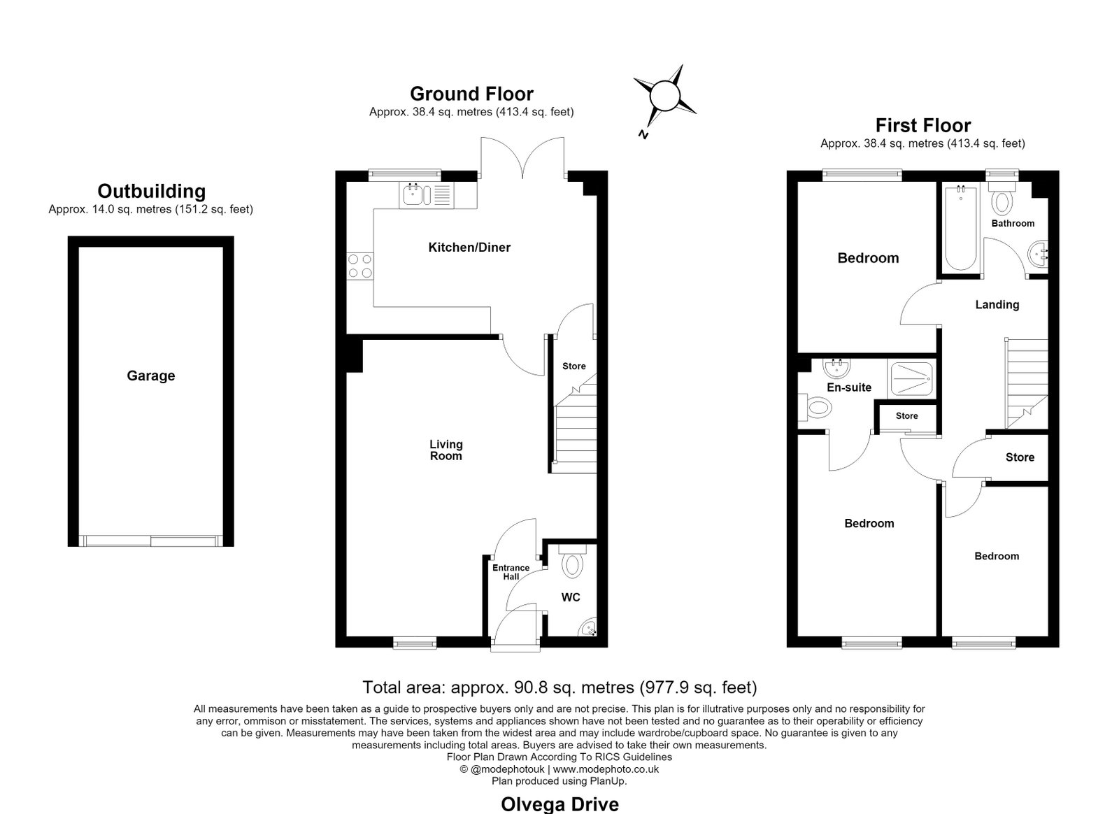80, Olvega Drive, Buntingford floorplan