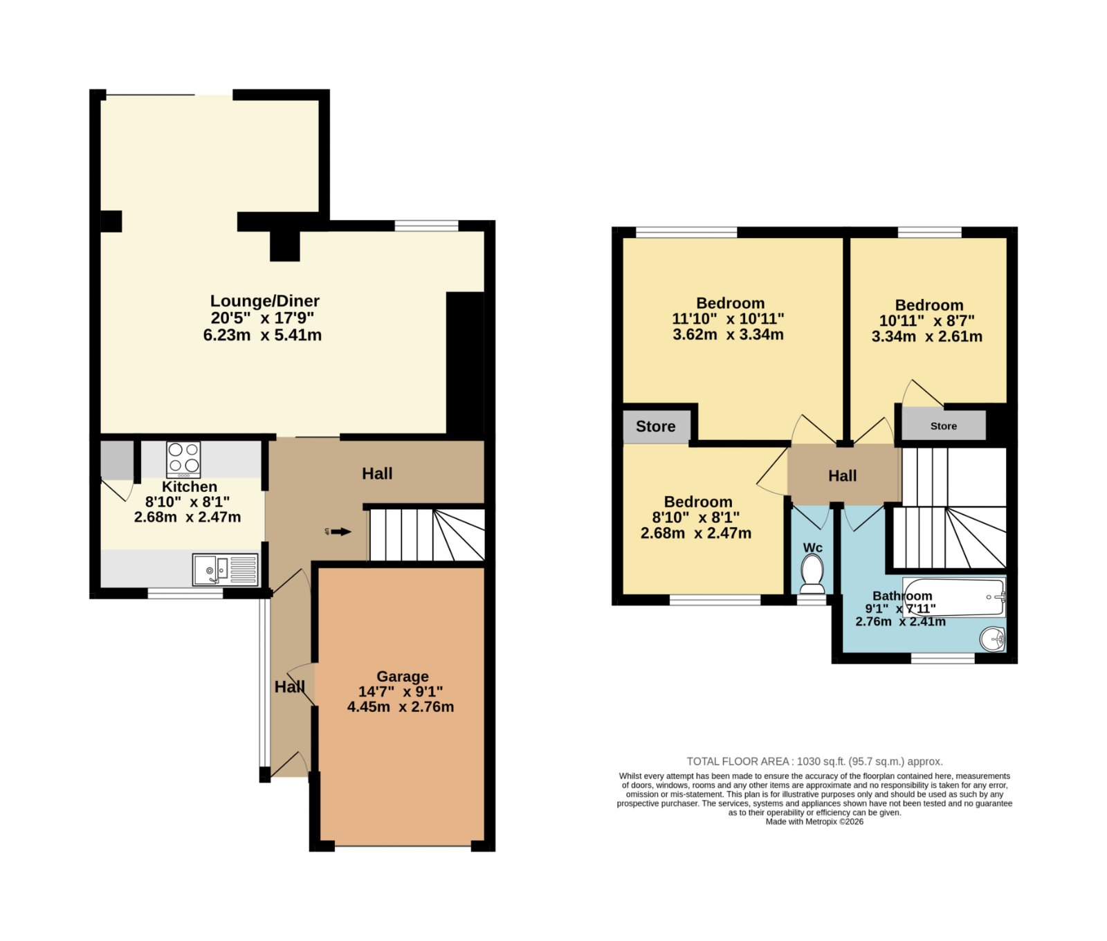 21, James Hall Gardens, Deal floorplan