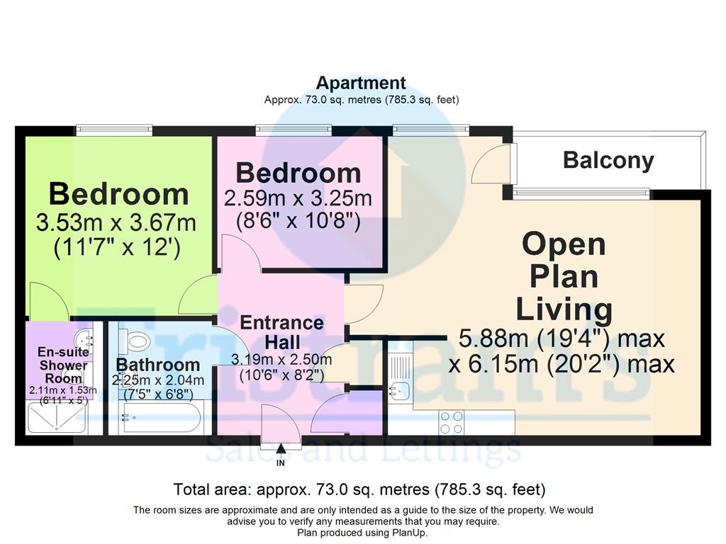 Block 1, 81, Hicking Building, Nottingham floorplan