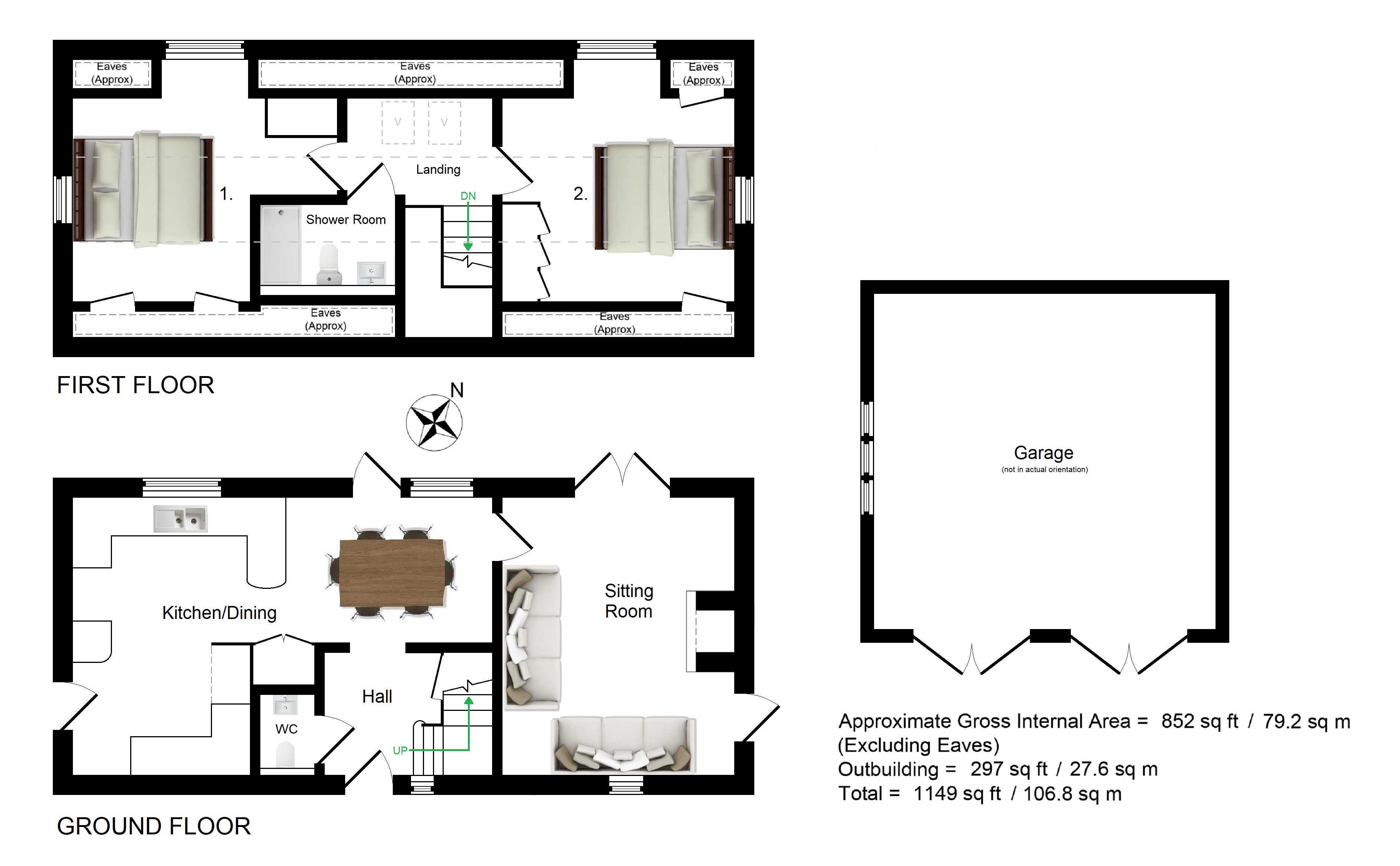 Oak Tree Barn, Stalisfield Church Road, Charing floorplan