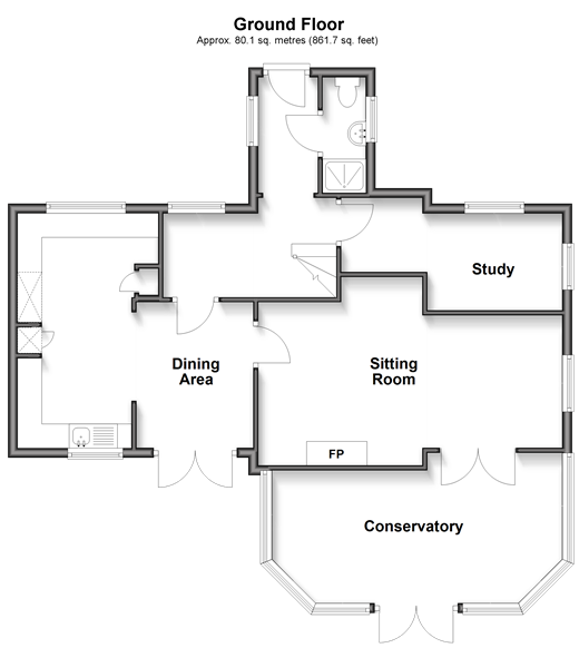 Hill Top, Newchurch floorplan