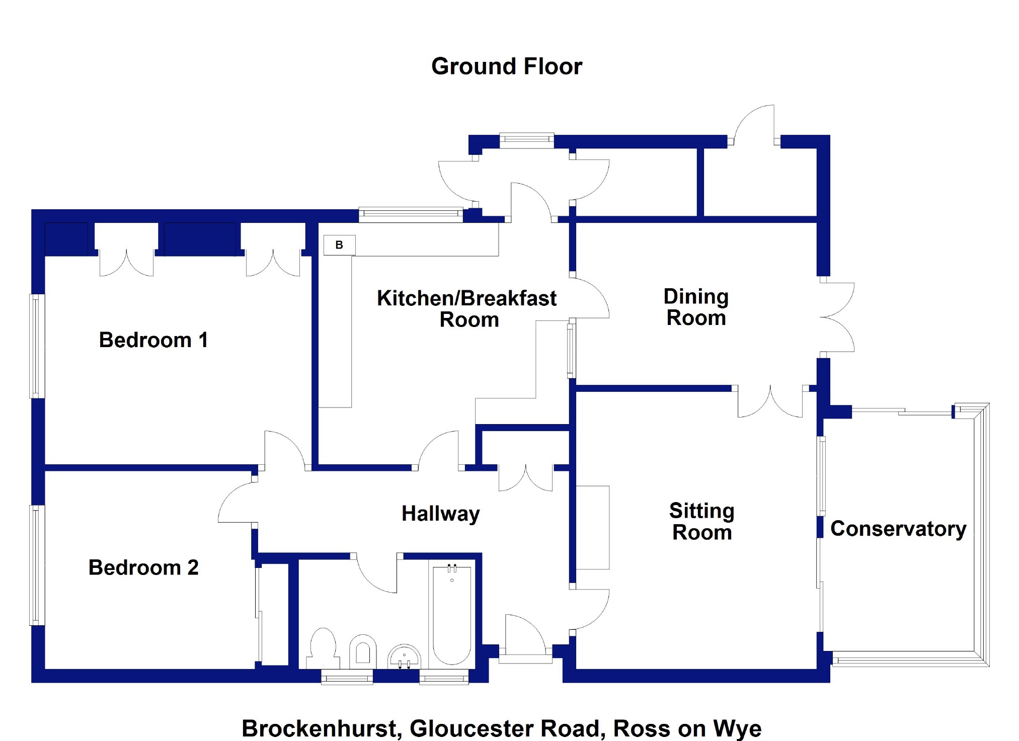 2 Bedrooms Detached bungalow for sale in Hildersley, Ross-On-Wye HR9