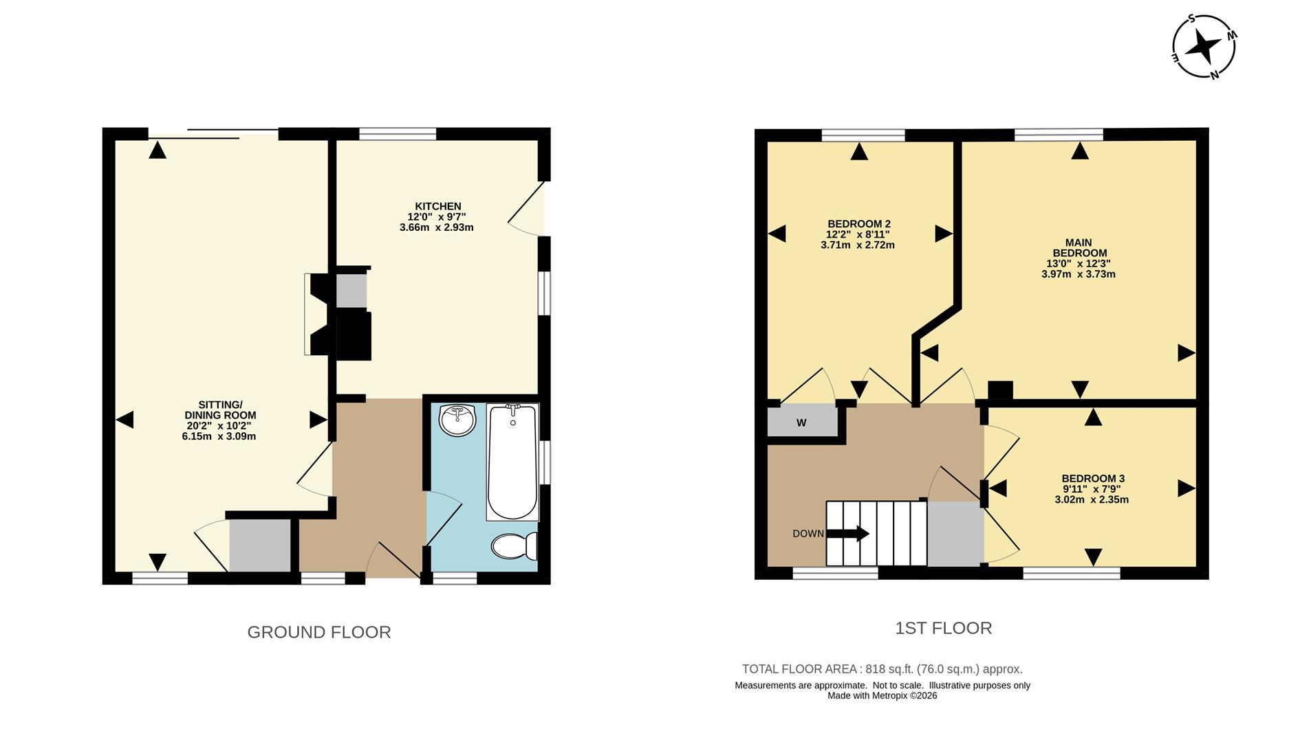 152, Malmstone Avenue, Merstham floorplan