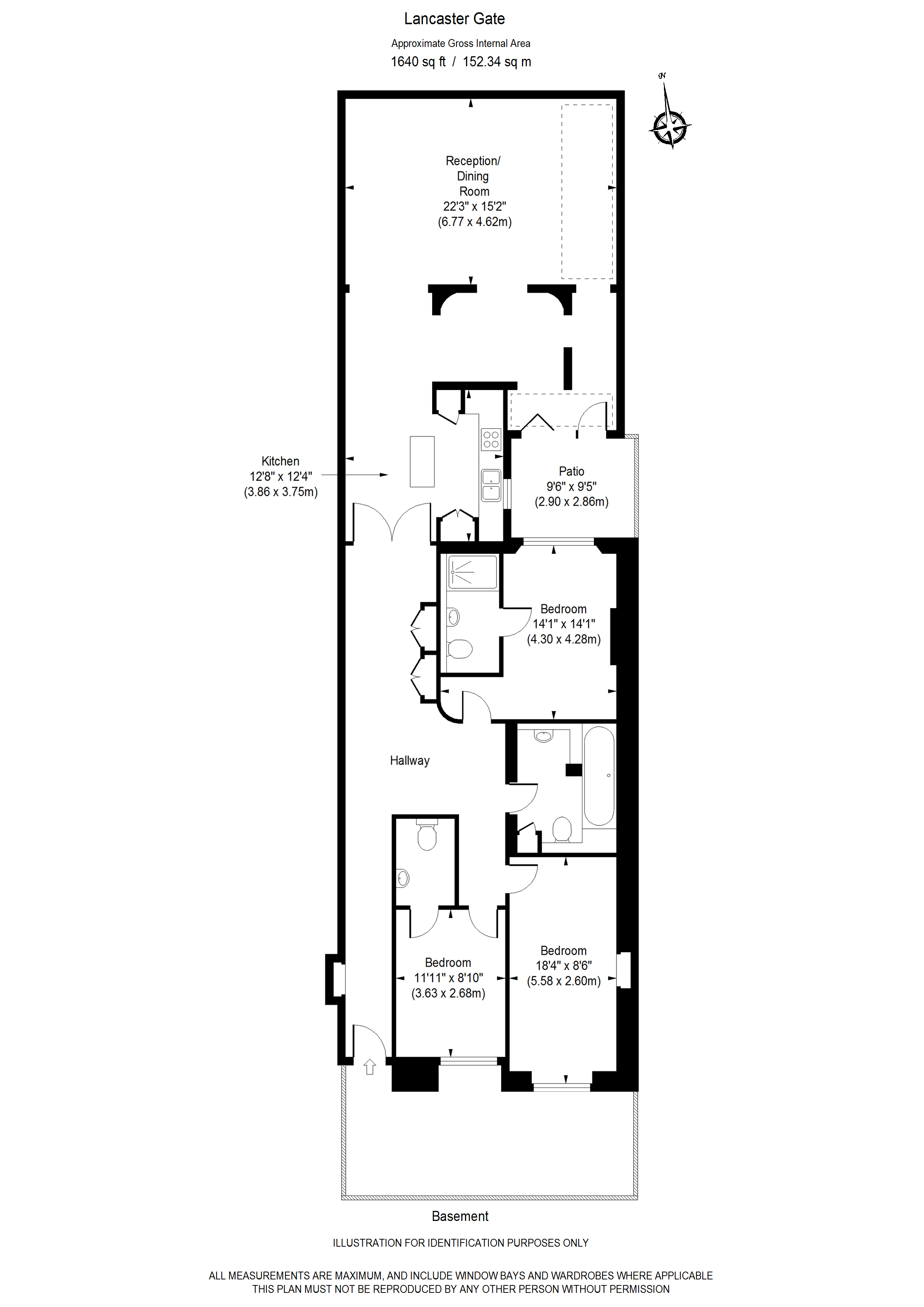 3 Bedrooms Flat to rent in Lancaster Gate, London W2