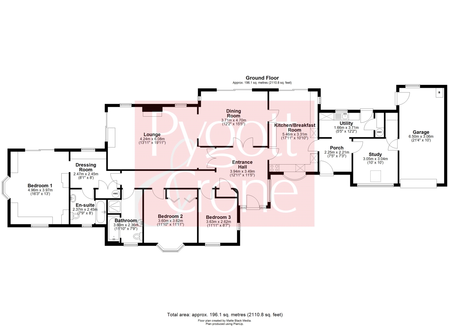 Pisces Villa, Eastgate, Fleet, Spalding floorplan