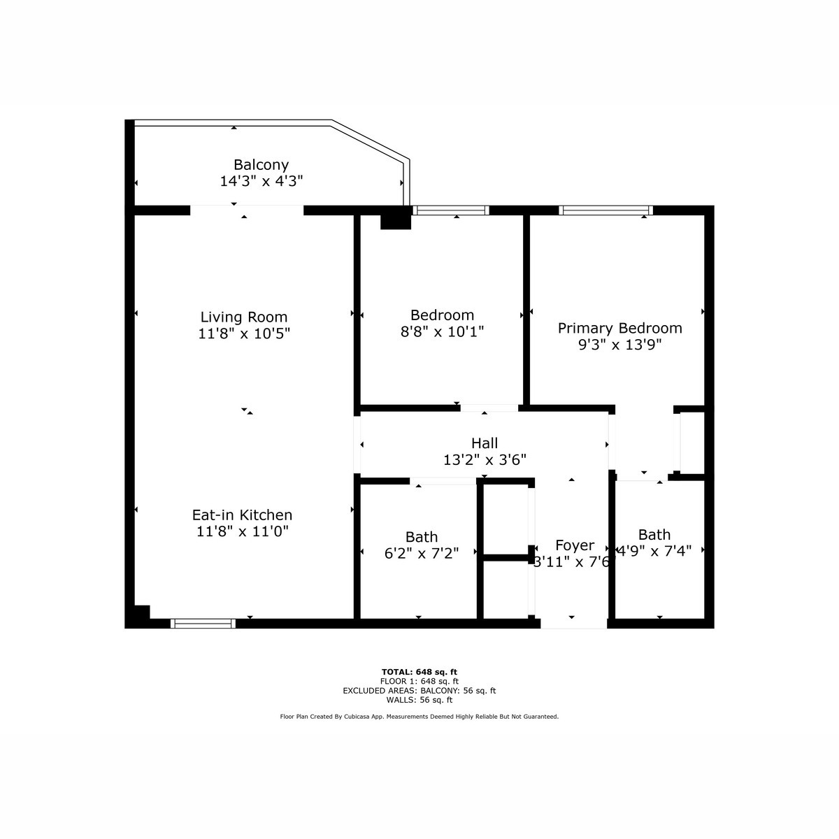 Flat 87, 87, Caelum Drive, Colchester floorplan