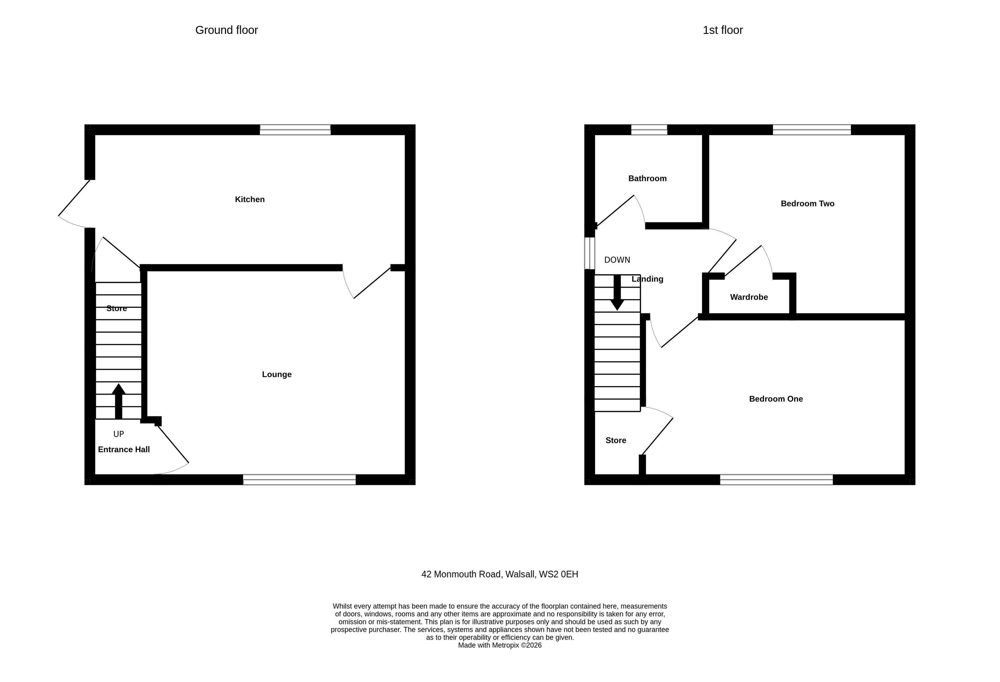 Monmouth Road, Walsall floorplan