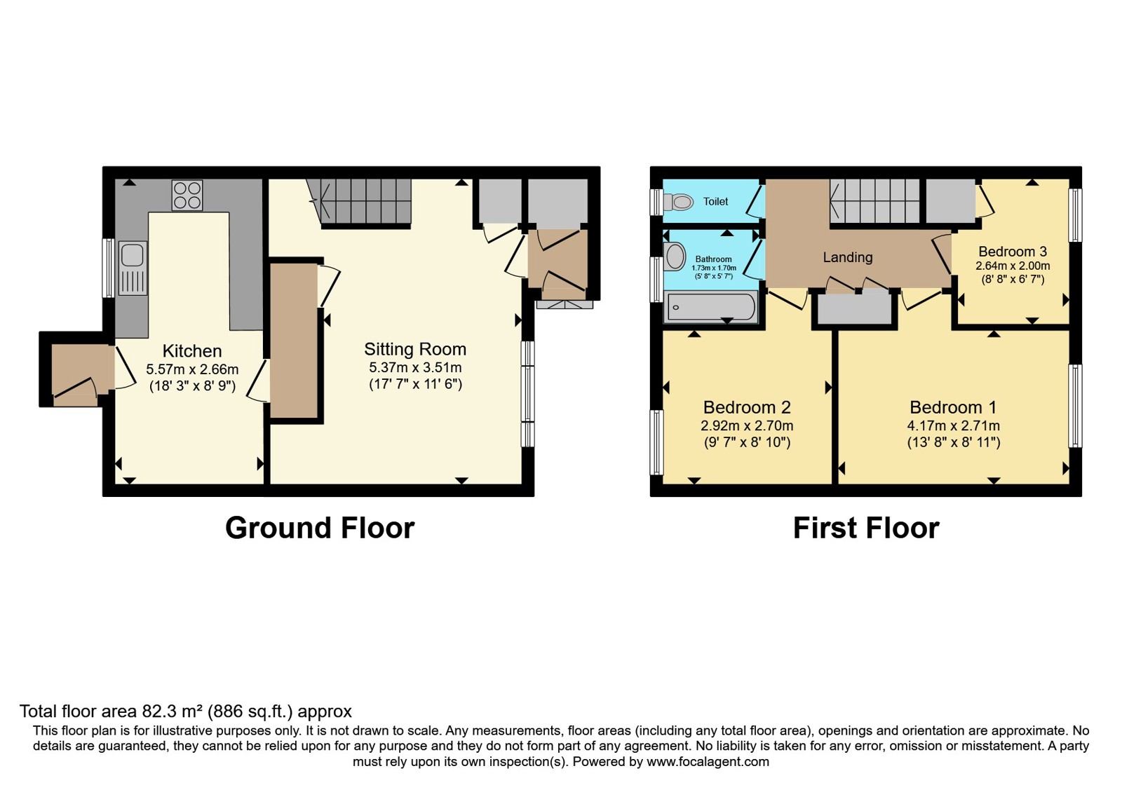 7, Portherras Villas, Cornwall floorplan