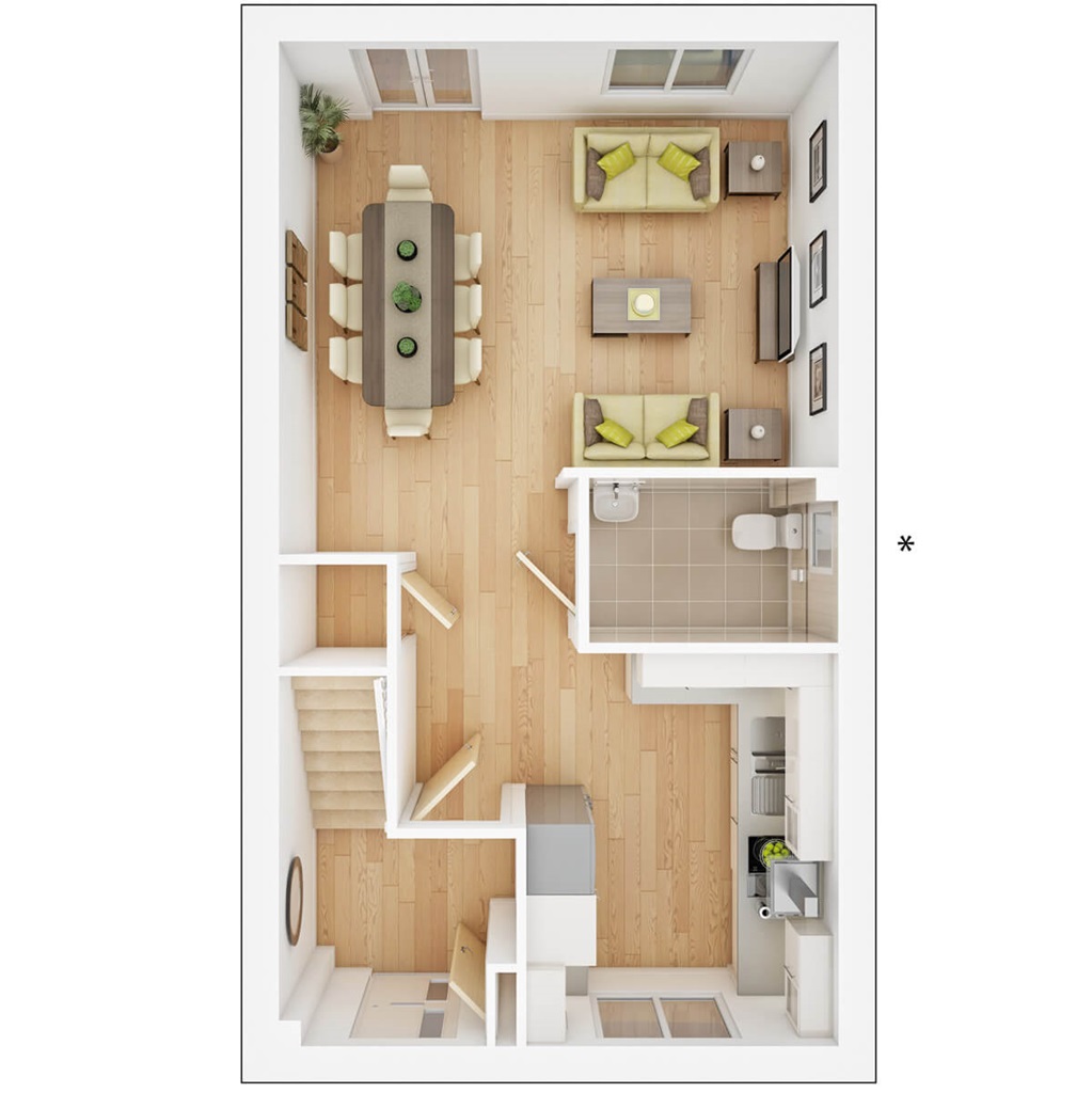 The Eastbury - Plot 21, Mead Fields, Harding Drive, Banwell floorplan