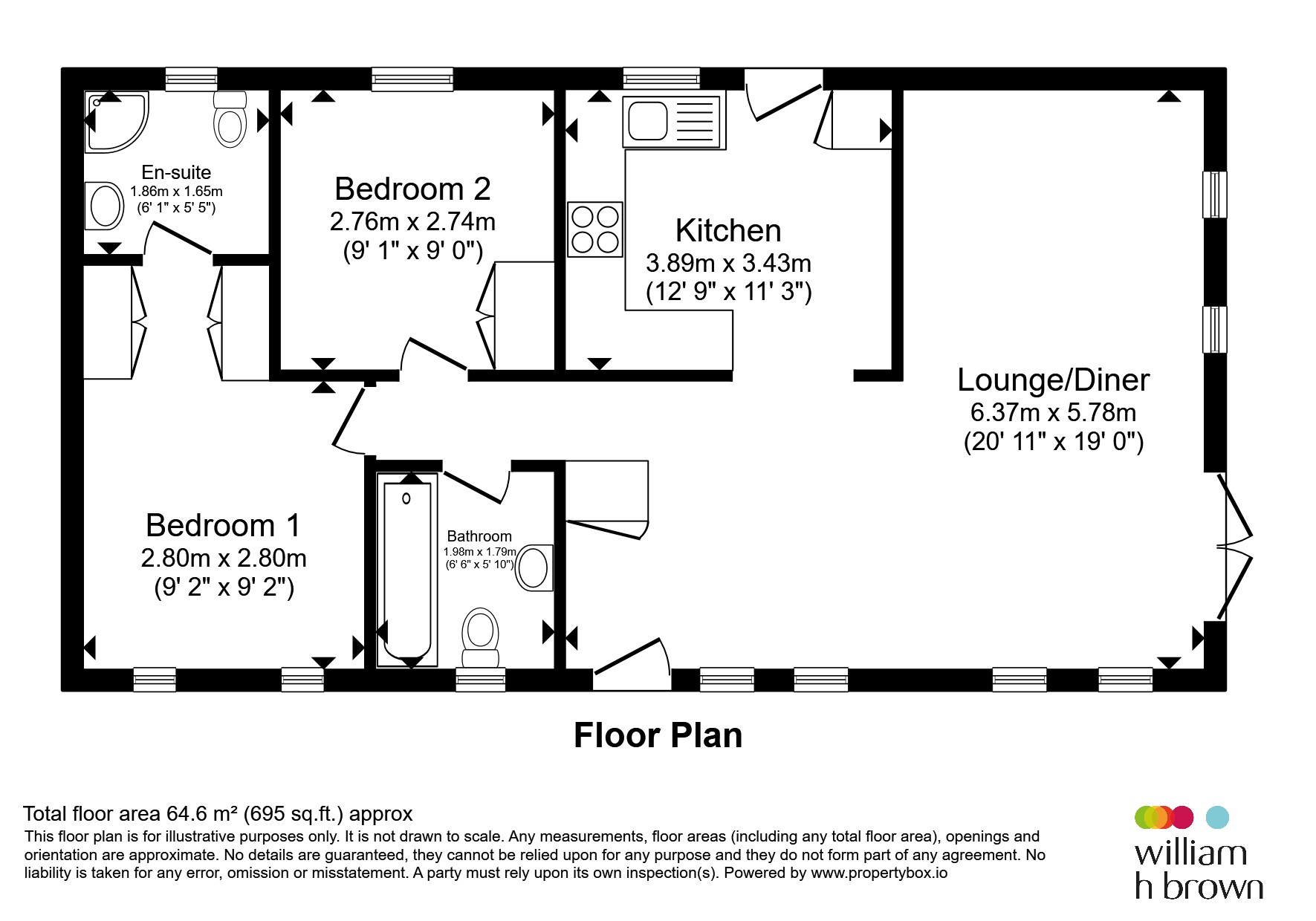 3, Oakdale Place, A47, WISBECH floorplan