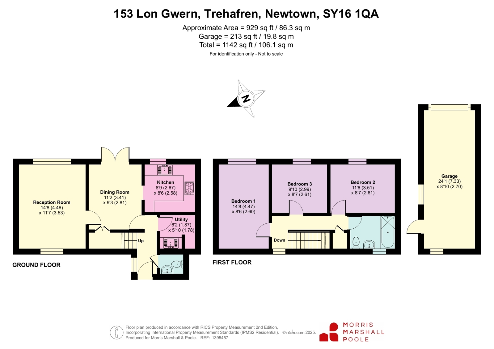 153, Lon Gwern, Newtown floorplan
