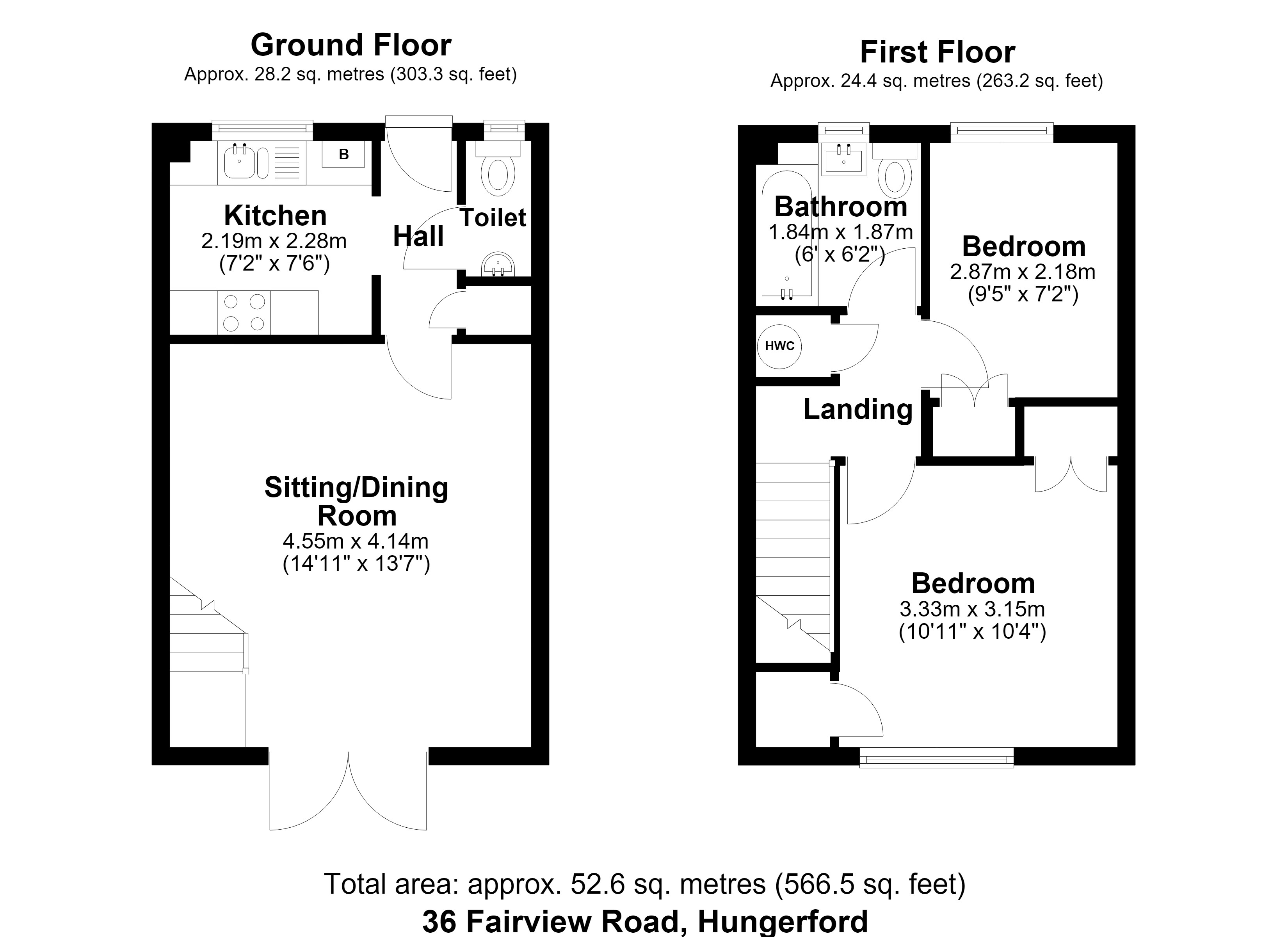 36, Fairview Road, Hungerford floorplan