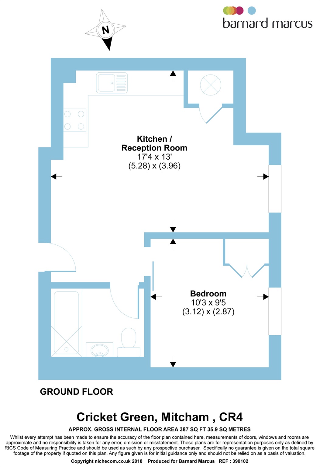 1 Bedrooms Flat for sale in Cricket Green, Mitcham CR4