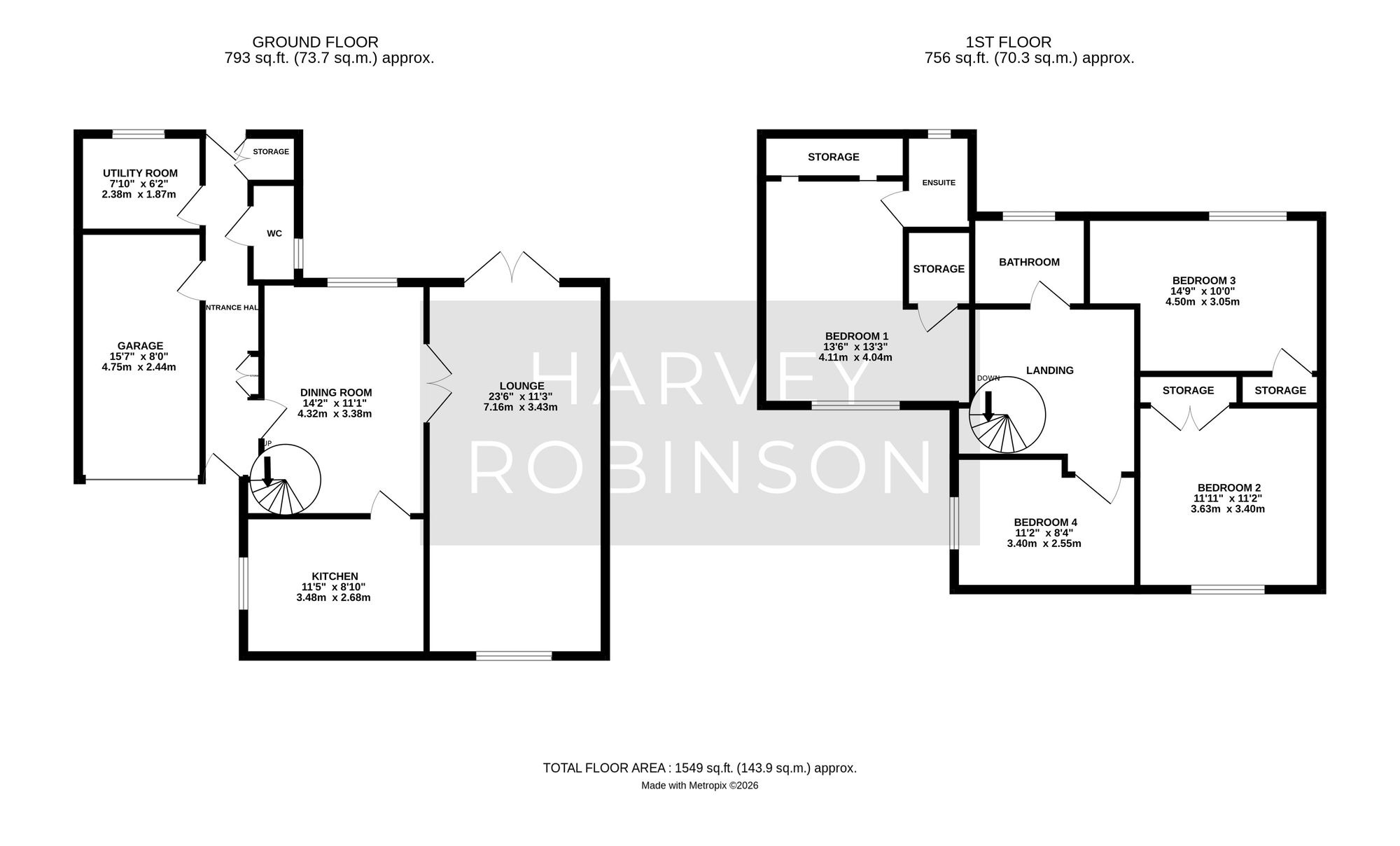 2 Colesfield, Cambridge floorplan
