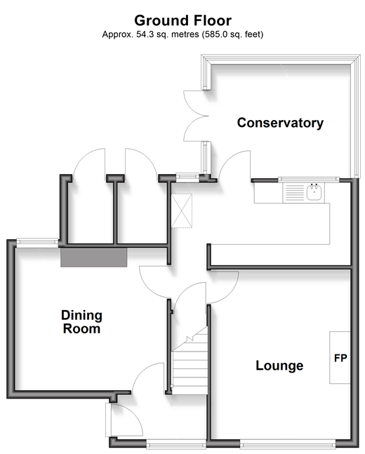 Stonehall Road Lydden, Dover floorplan