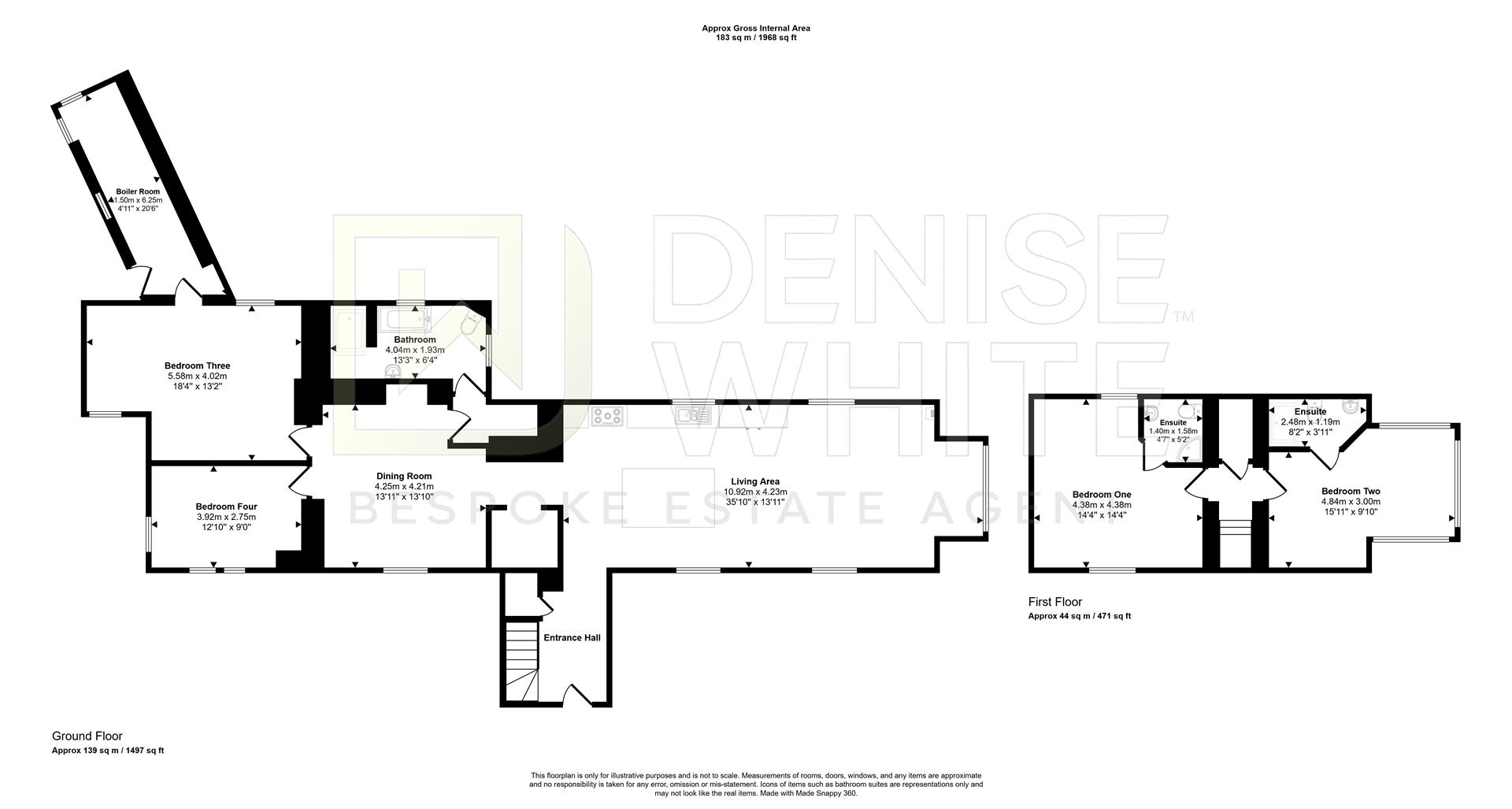 The Retreat, Nr Buxton floorplan