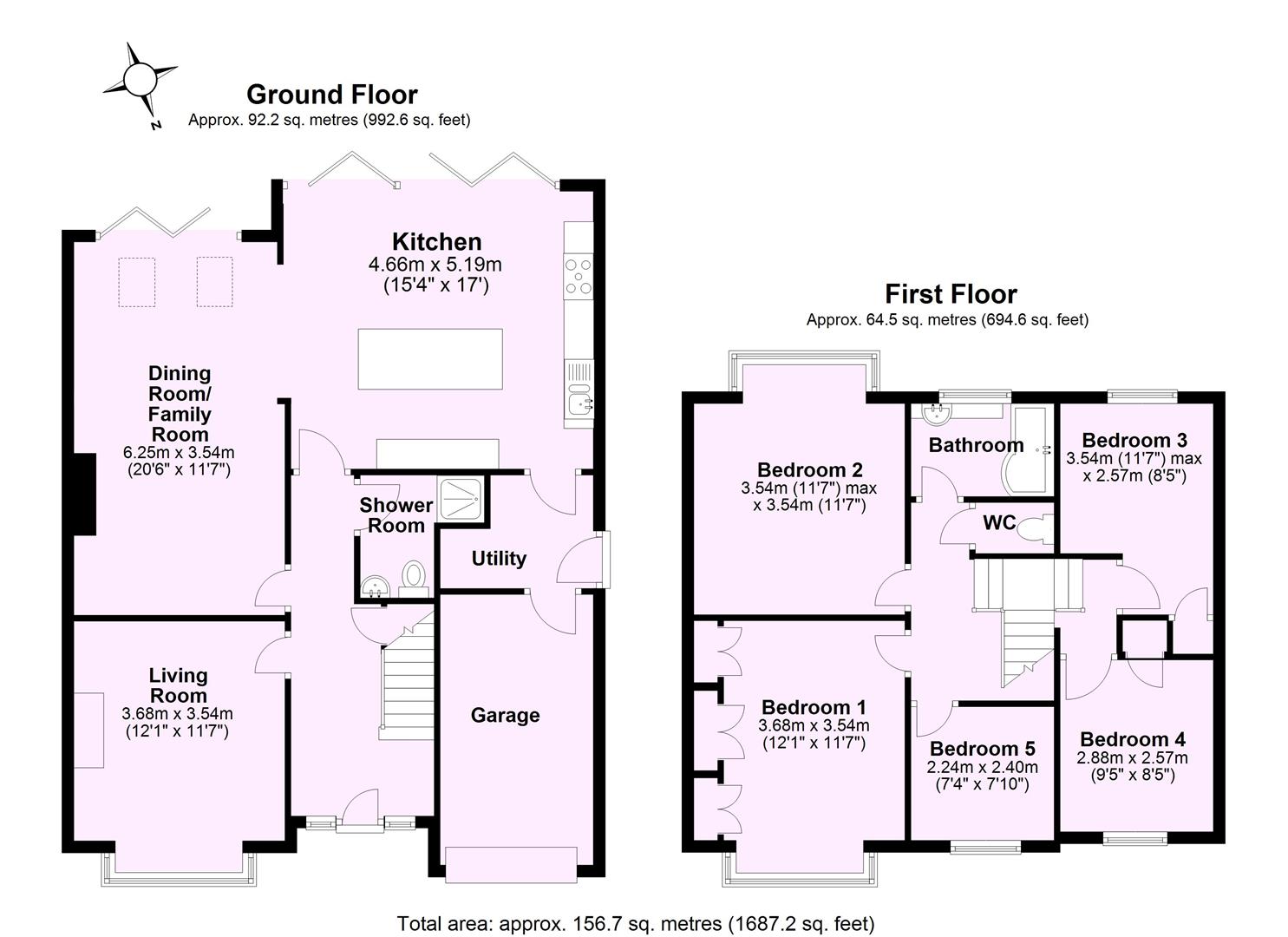 36, Hunters Way, York floorplan