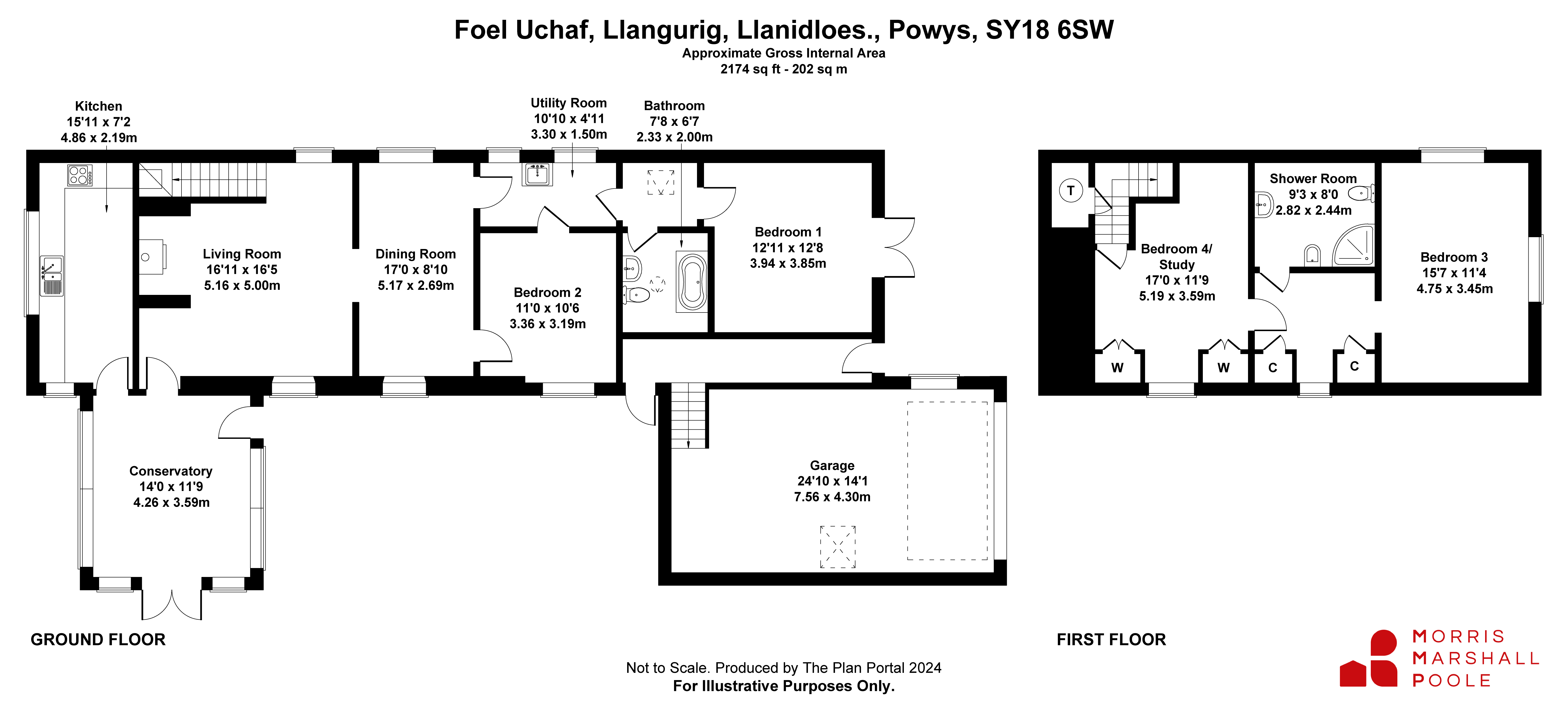 Foel Uchaf,, Llangurig, Powys floorplan