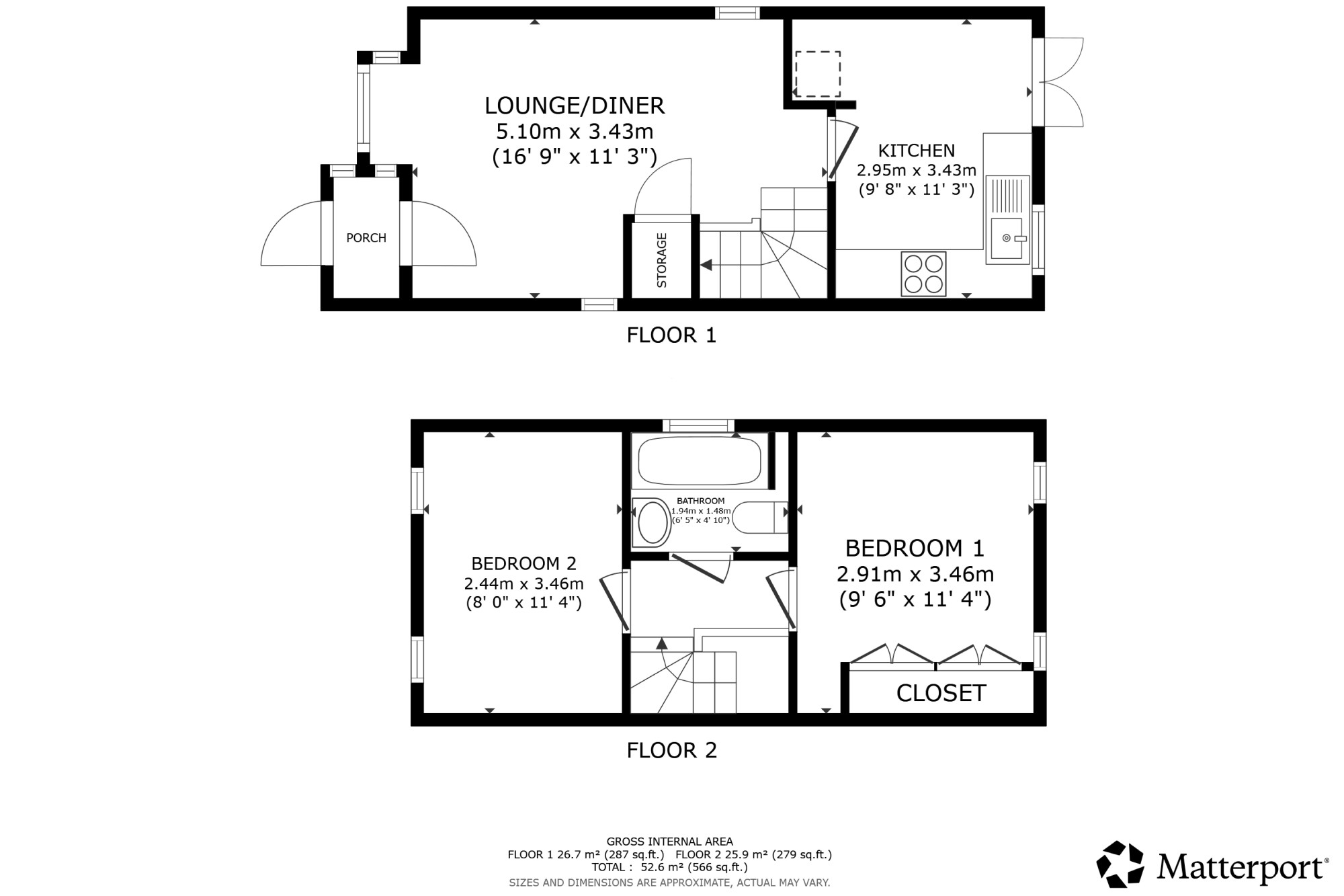 Hamilton Road, Ashford floorplan