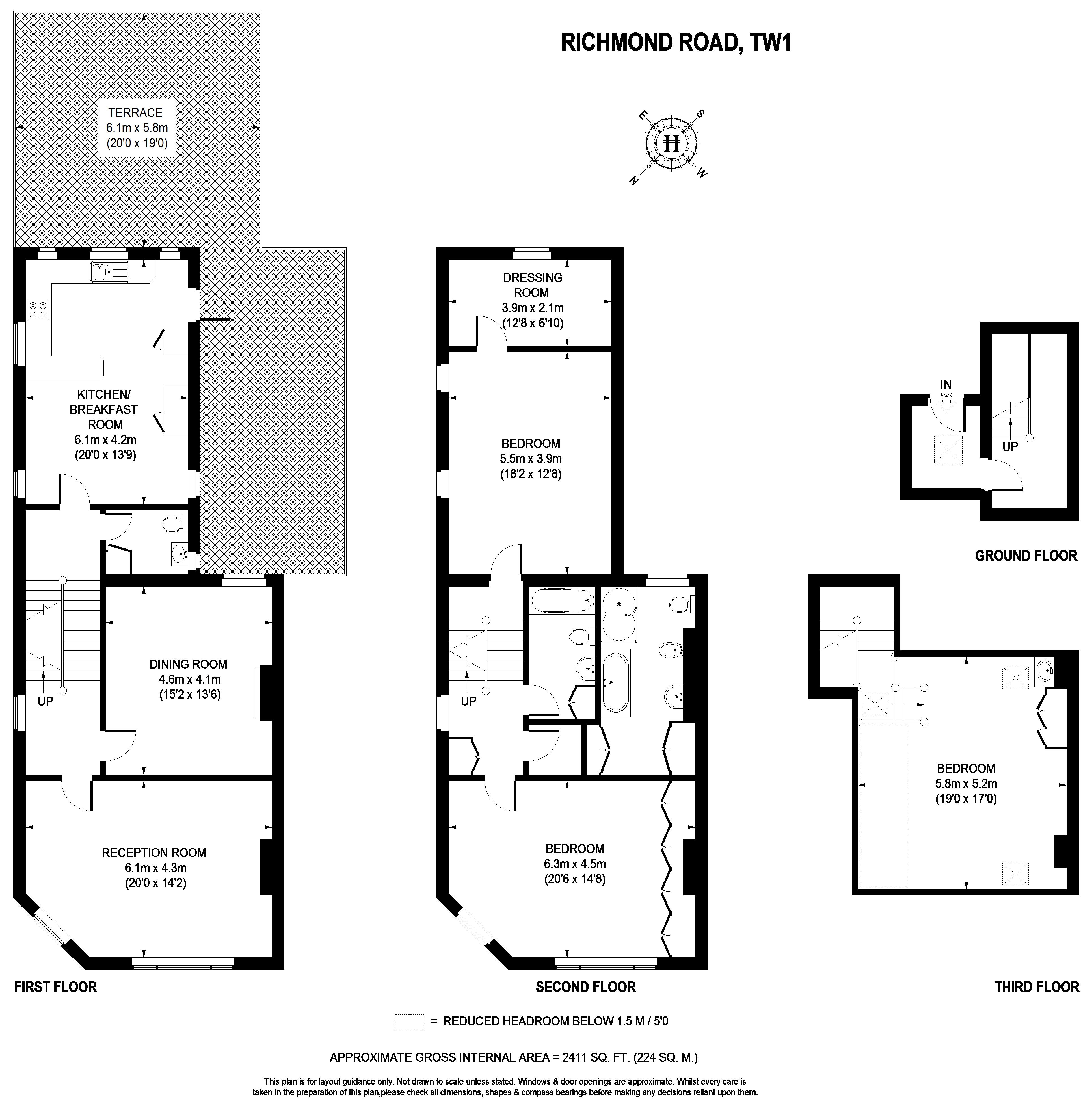 3 Bedrooms Flat to rent in Richmond Parade, Richmond Road, Twickenham TW1