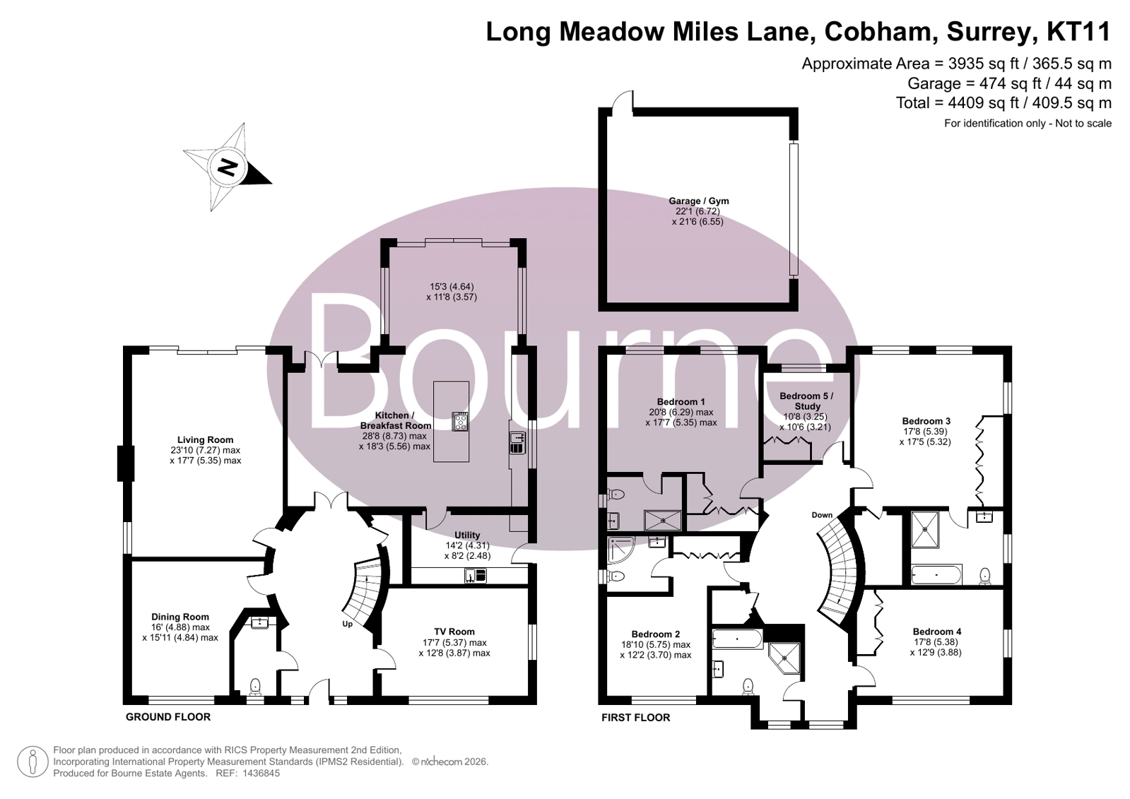 Long Meadow,, Miles Lane, Cobham floorplan