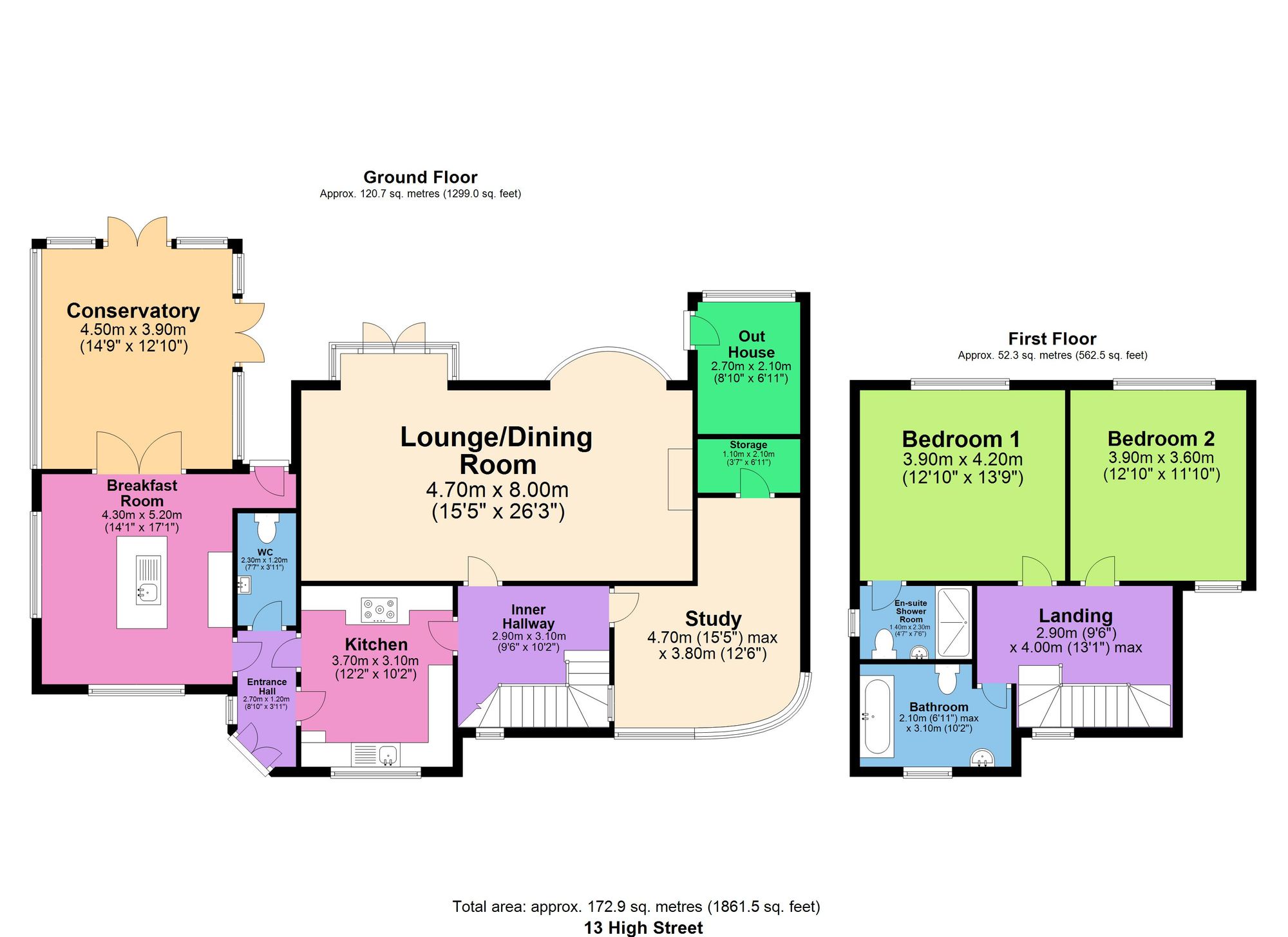 13 High Street, Worksop floorplan