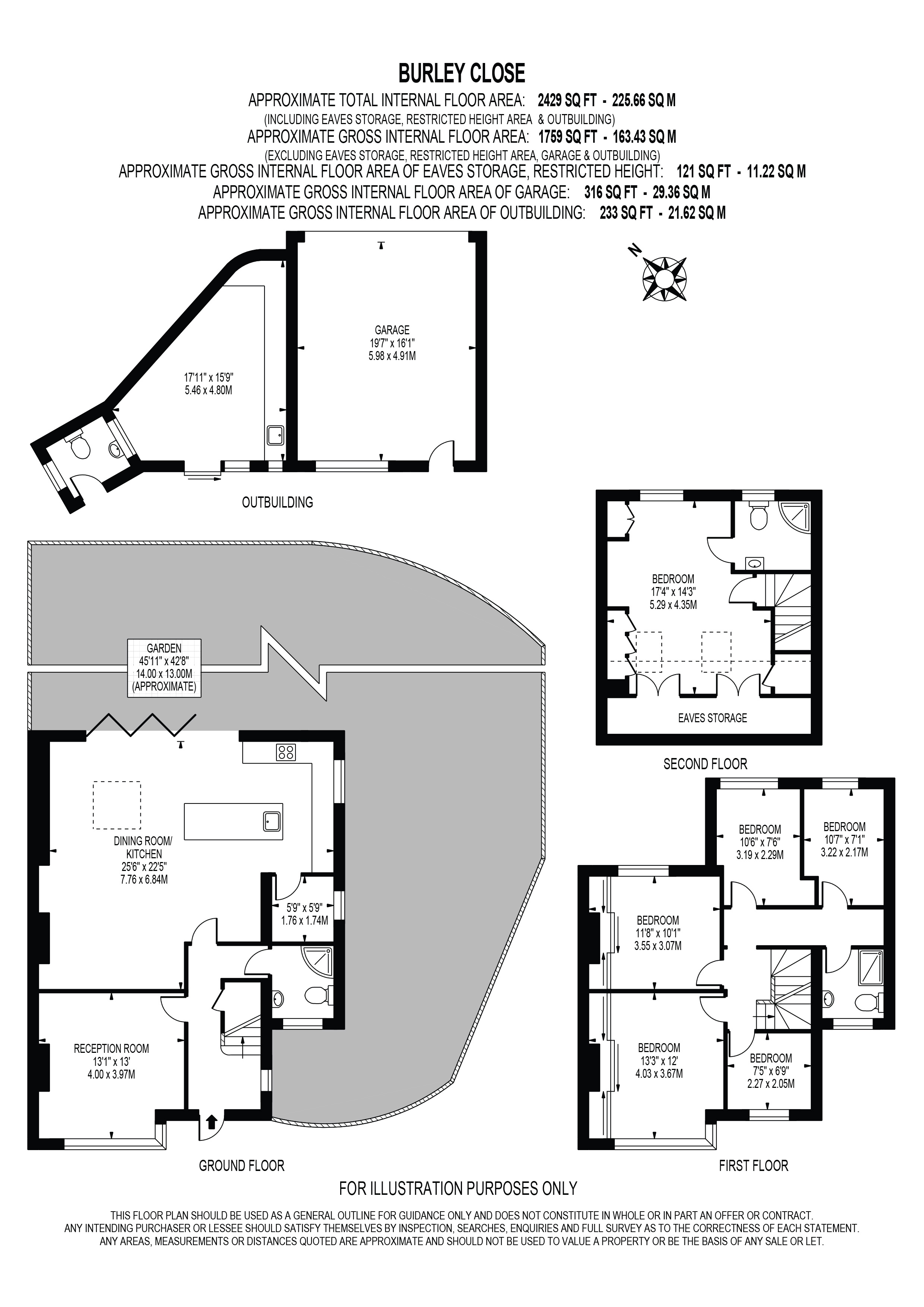 17, Burley Close, London floorplan