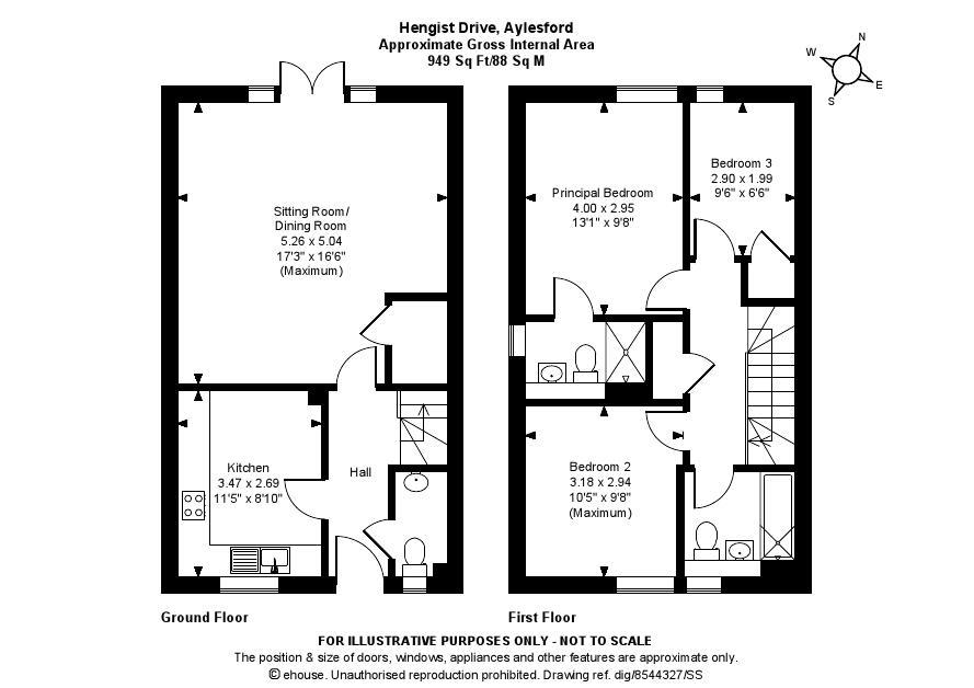 9, Hengist Drive, Aylesford floorplan