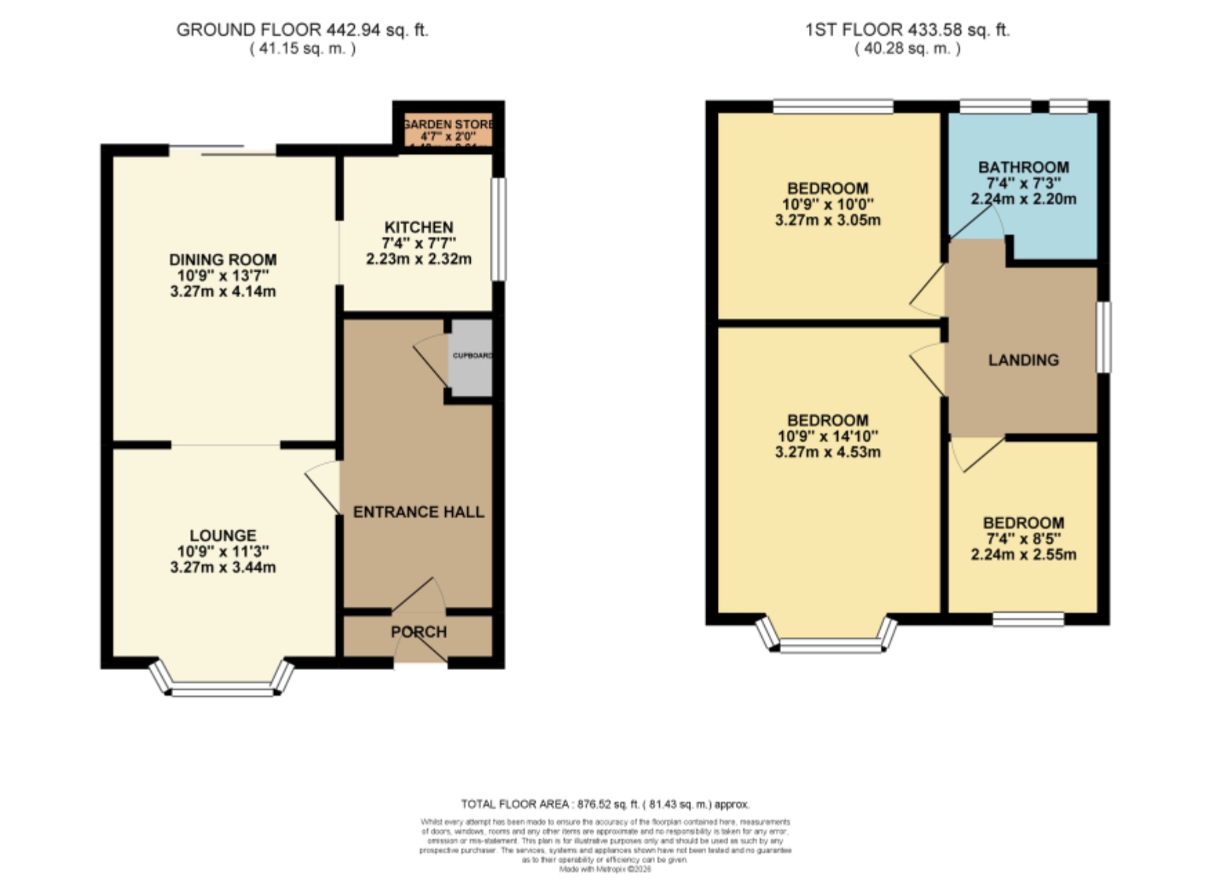 37, Bedford Grove, Nottingham floorplan