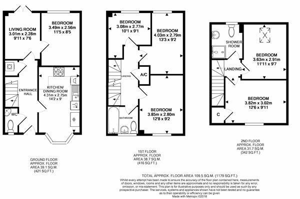 32, Clarks Way, Bath floorplan