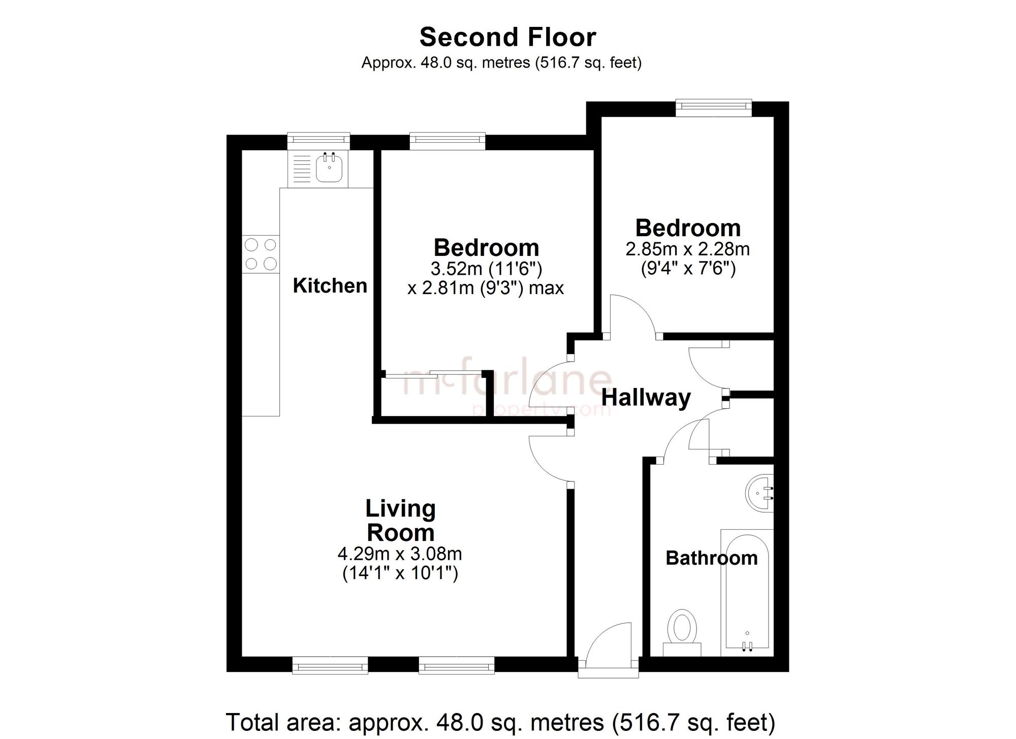 44 Godwin Court, Swindon floorplan
