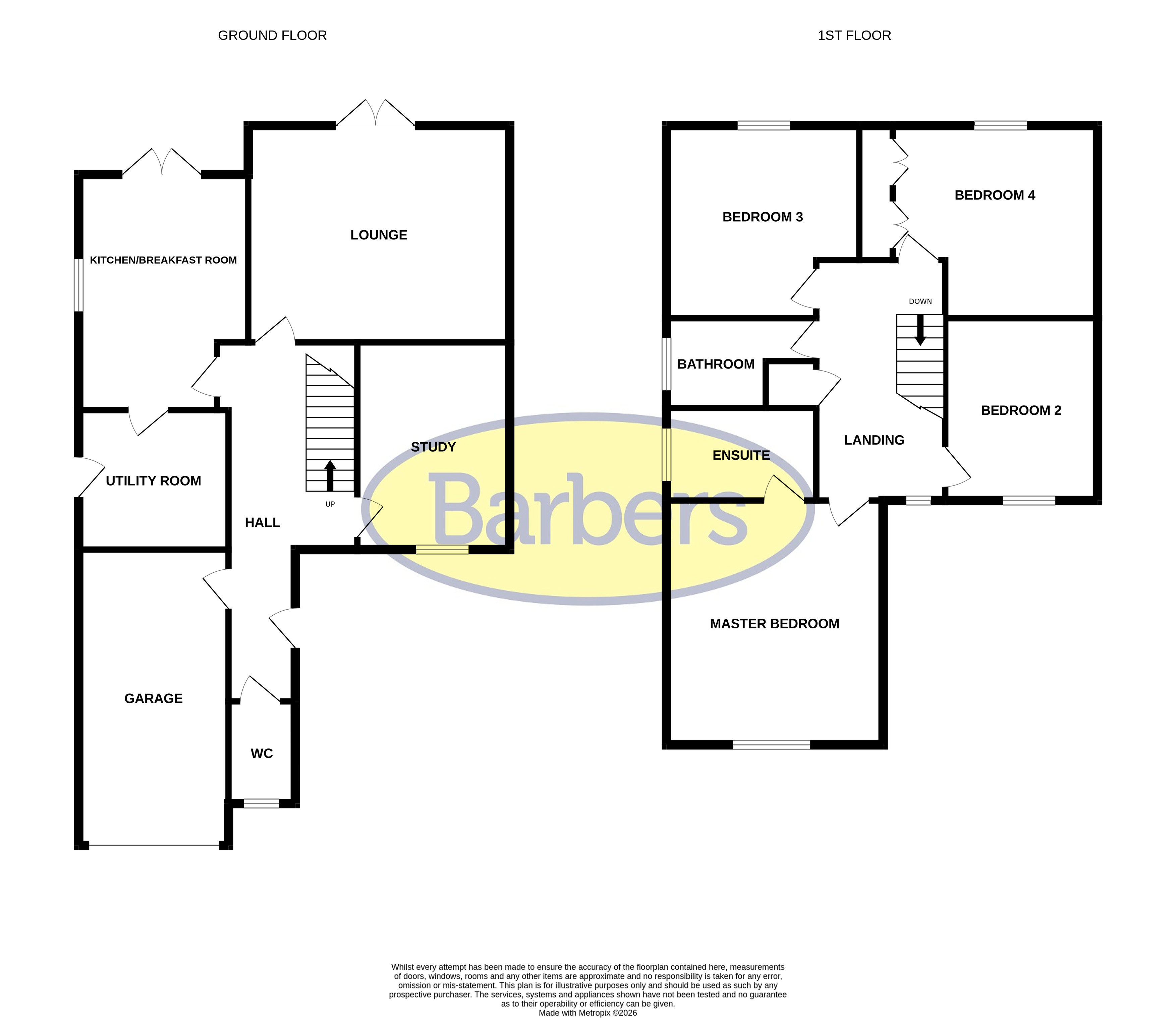 Oak View, 202, Alkington Road, Whitchurch floorplan