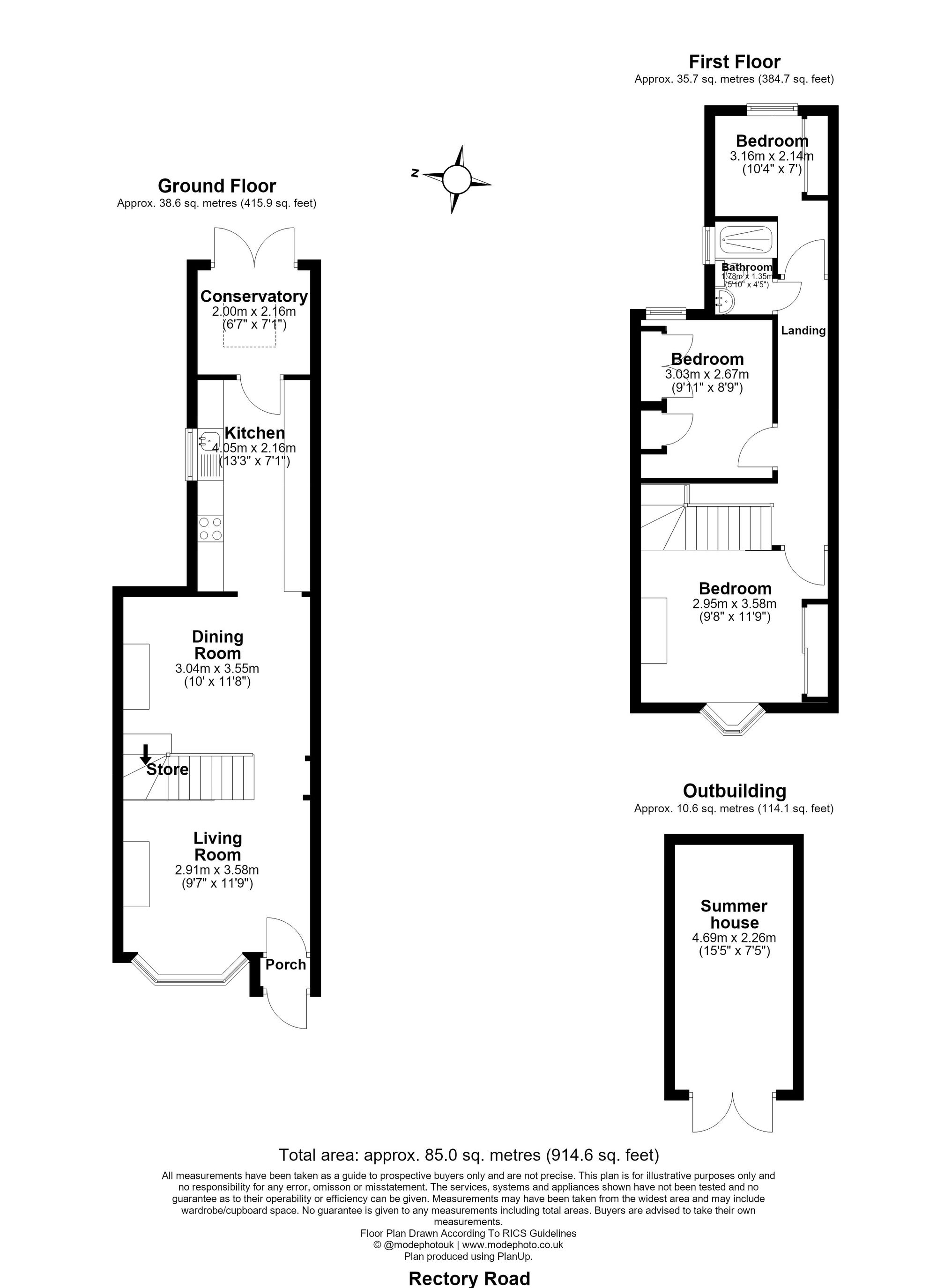 201 Rectory Road, Grays floorplan