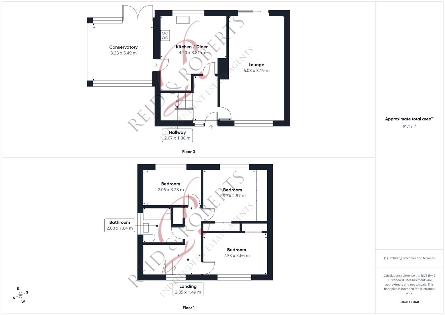 1, Haulfryn, Mold floorplan