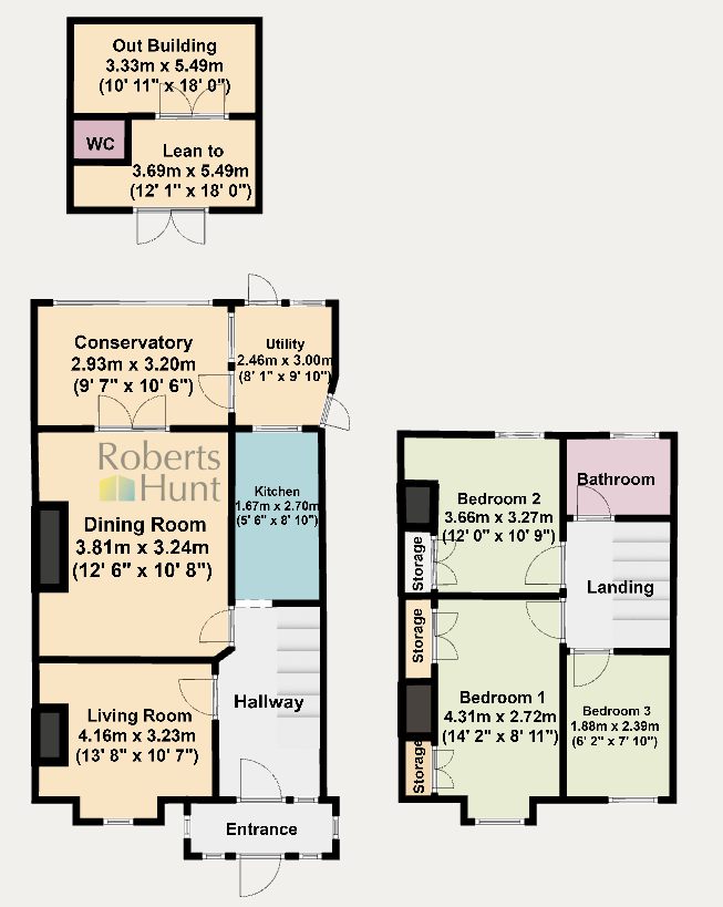 333, Bedfont Lane, Feltham floorplan