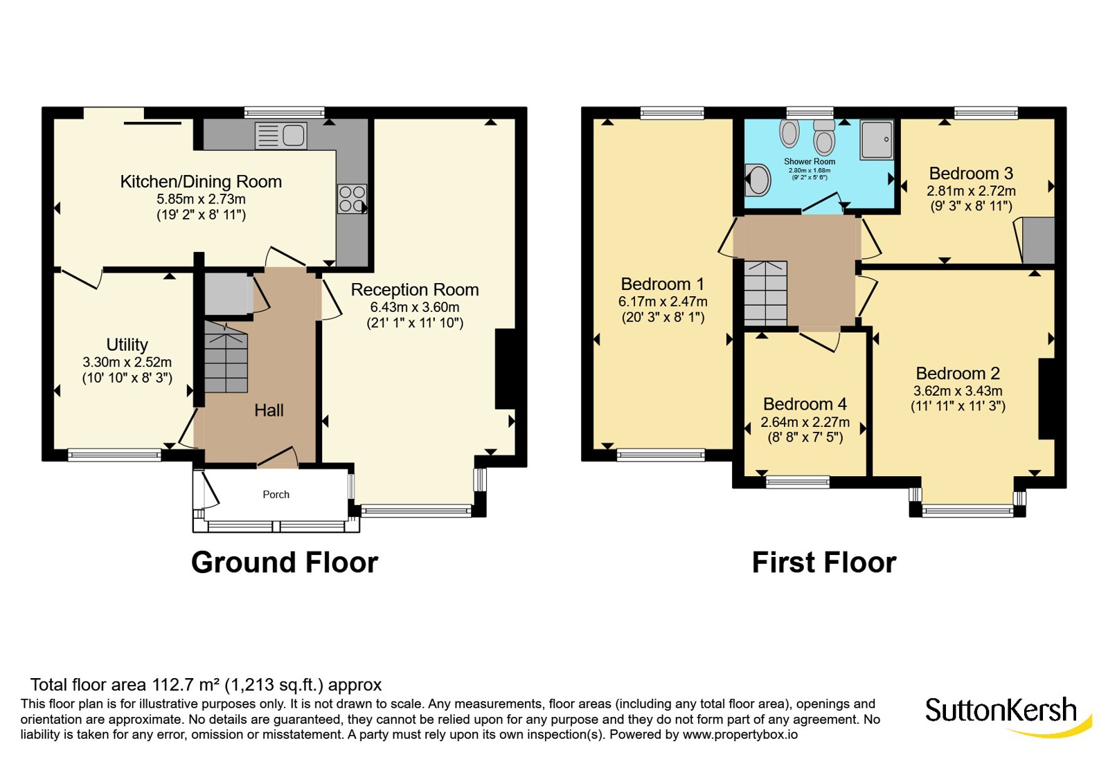 1, Barnfield Close, Merseyside floorplan
