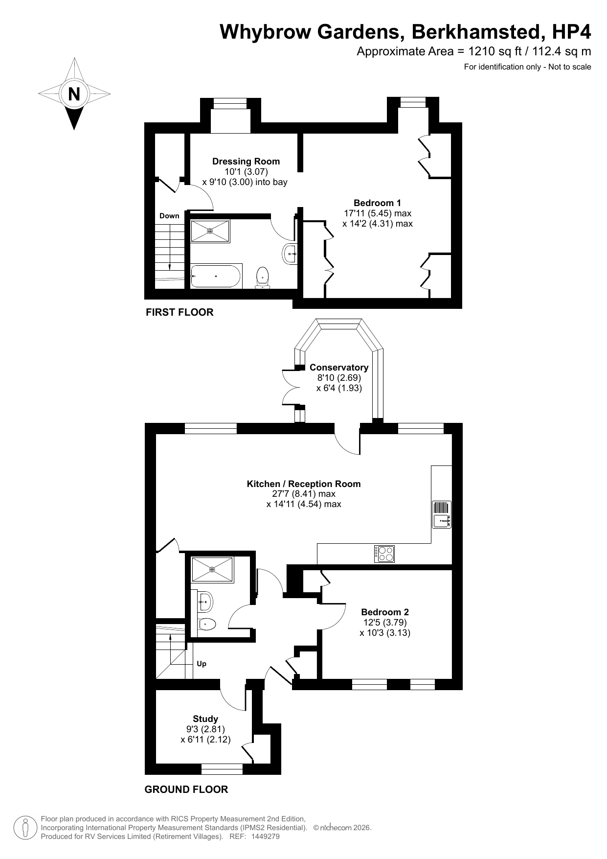 2,, Whybrow Gardens, Castle Village, Hertfordshire floorplan