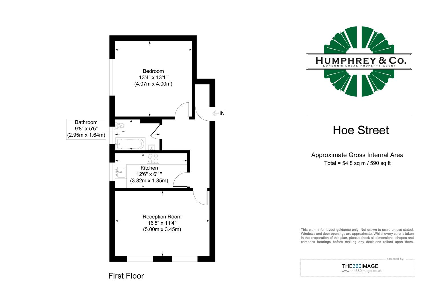 Flat A, 401 Hoe Street, Hoe Street, LONDON floorplan
