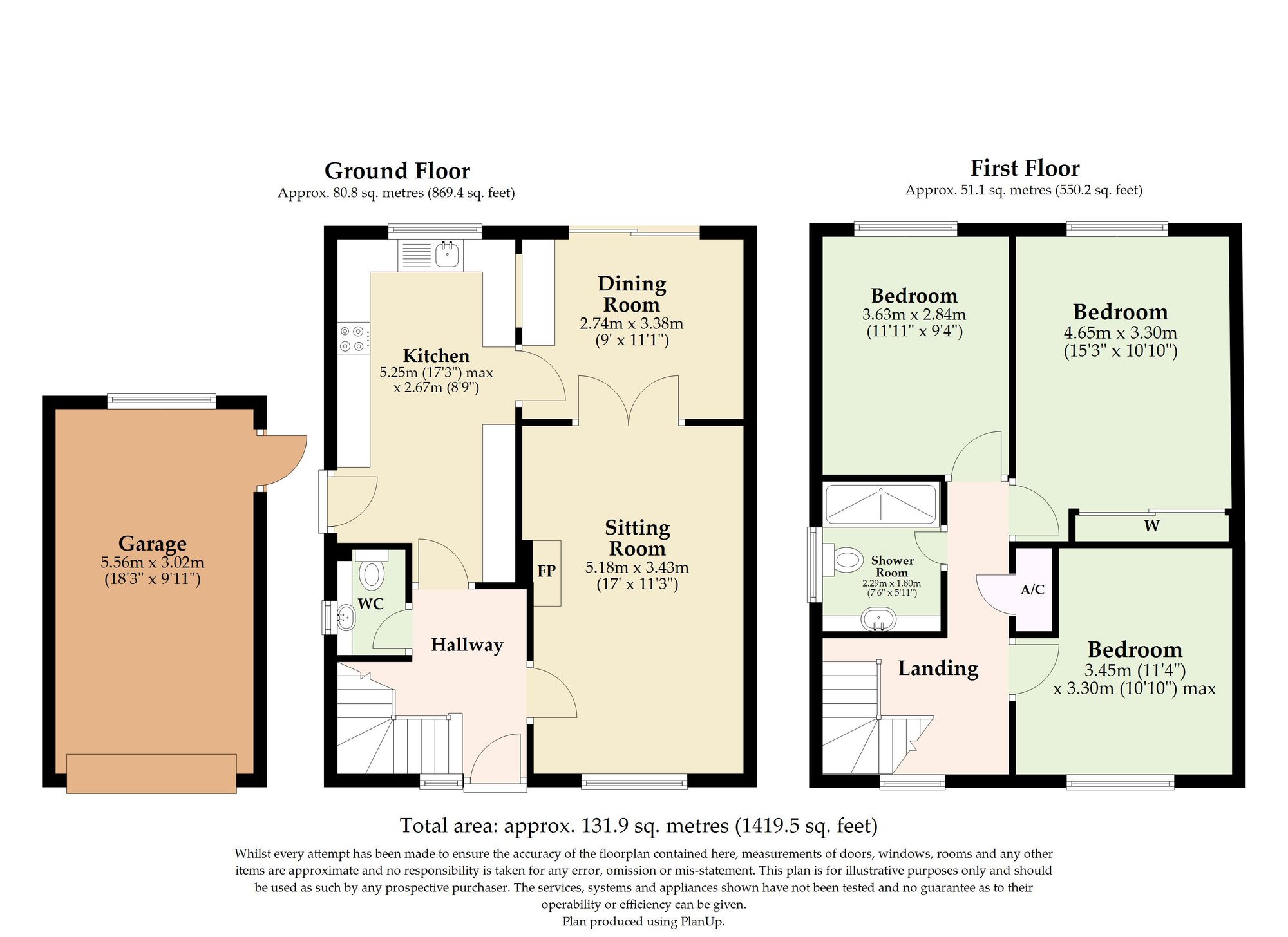 3 Trafford Close, Stowmarket floorplan