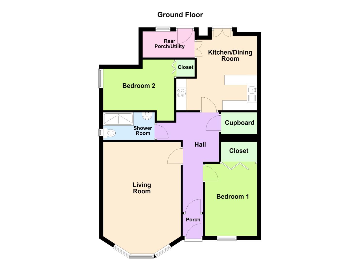 Lower Quarter Villa, Annick Lodge, 19, Marine Parade, Millport floorplan