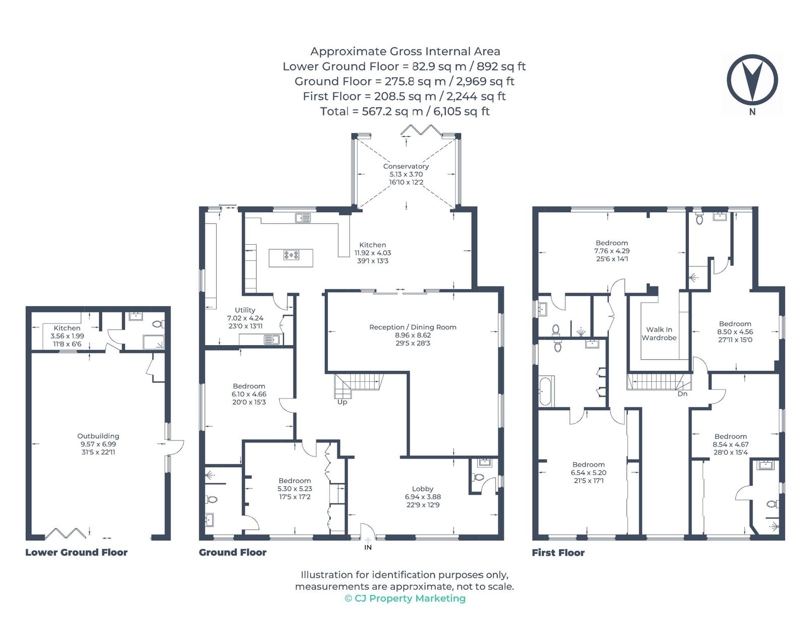 57, Russell Road, Northwood floorplan